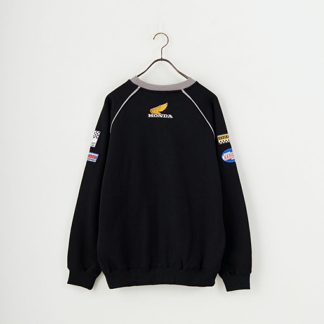 HONDA × JEANSFACTORY [ホンダ × ジーンズファクトリー] レーシングスウェット [JFC-254-088] BLACK