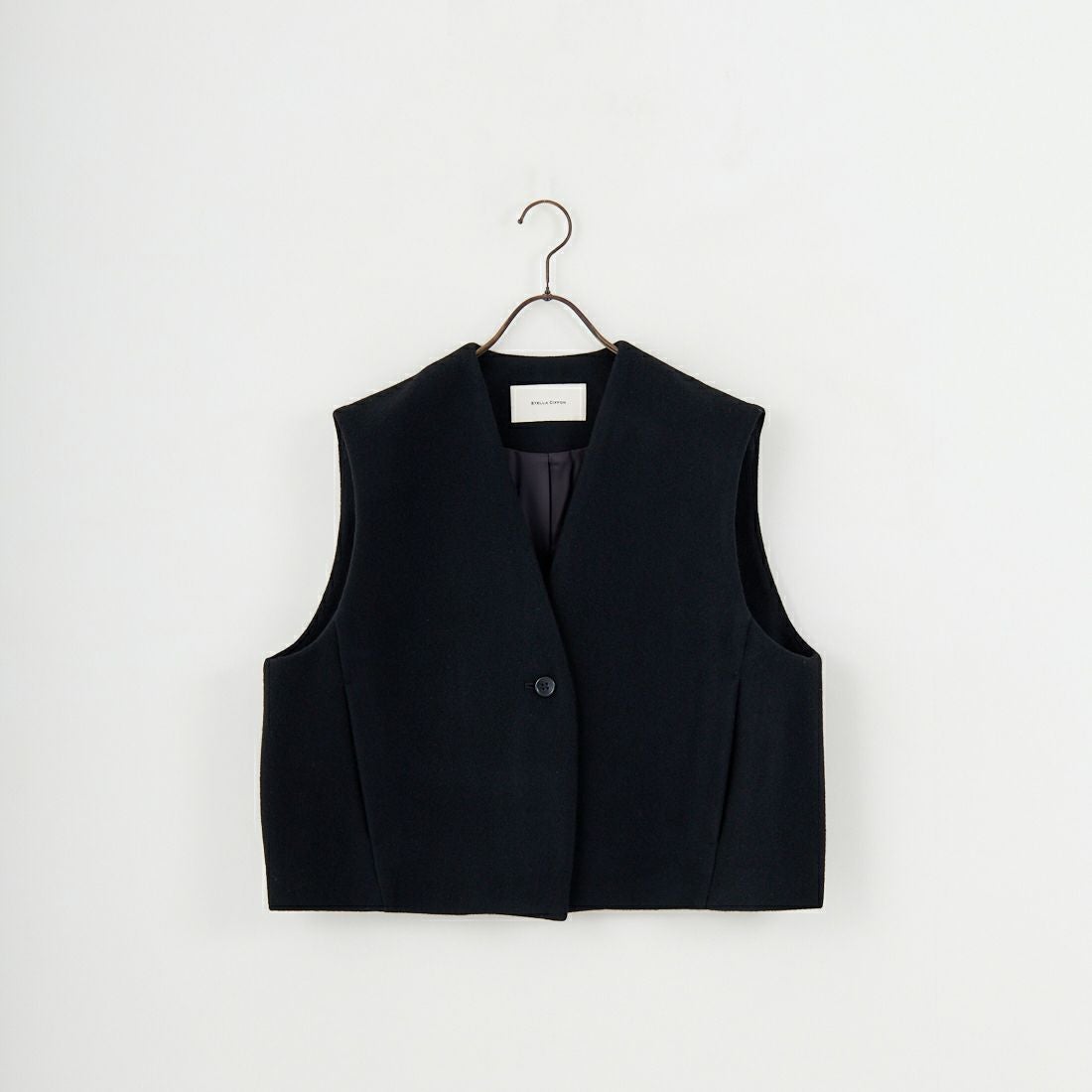 STELLA CIFFON [ステラシフォン] ビーバーショートベスト [ST4-25101A] 80 BLACK