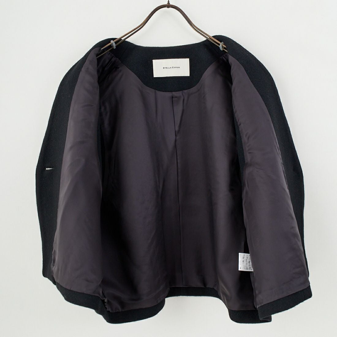 STELLA CIFFON [ステラシフォン] ビーバーショートベスト [ST4-25101A] 80 BLACK