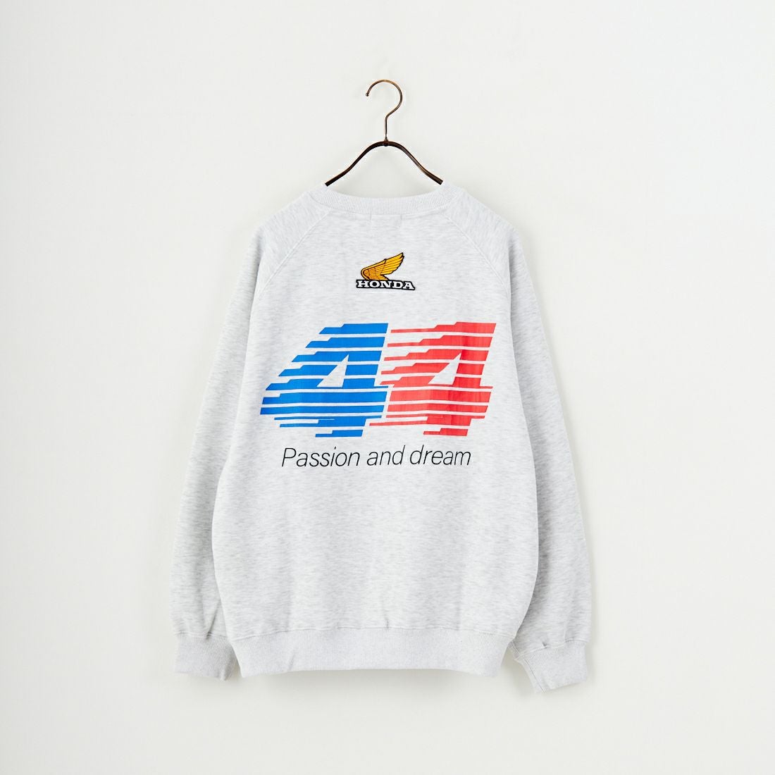 HONDA × JEANSFACTORY [ホンダ × ジーンズファクトリー] レーシングスウェット [JFC-254-089] GREY