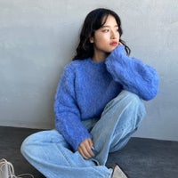 BLUE&&モデル身長：162cm 着用サイズ：F&&