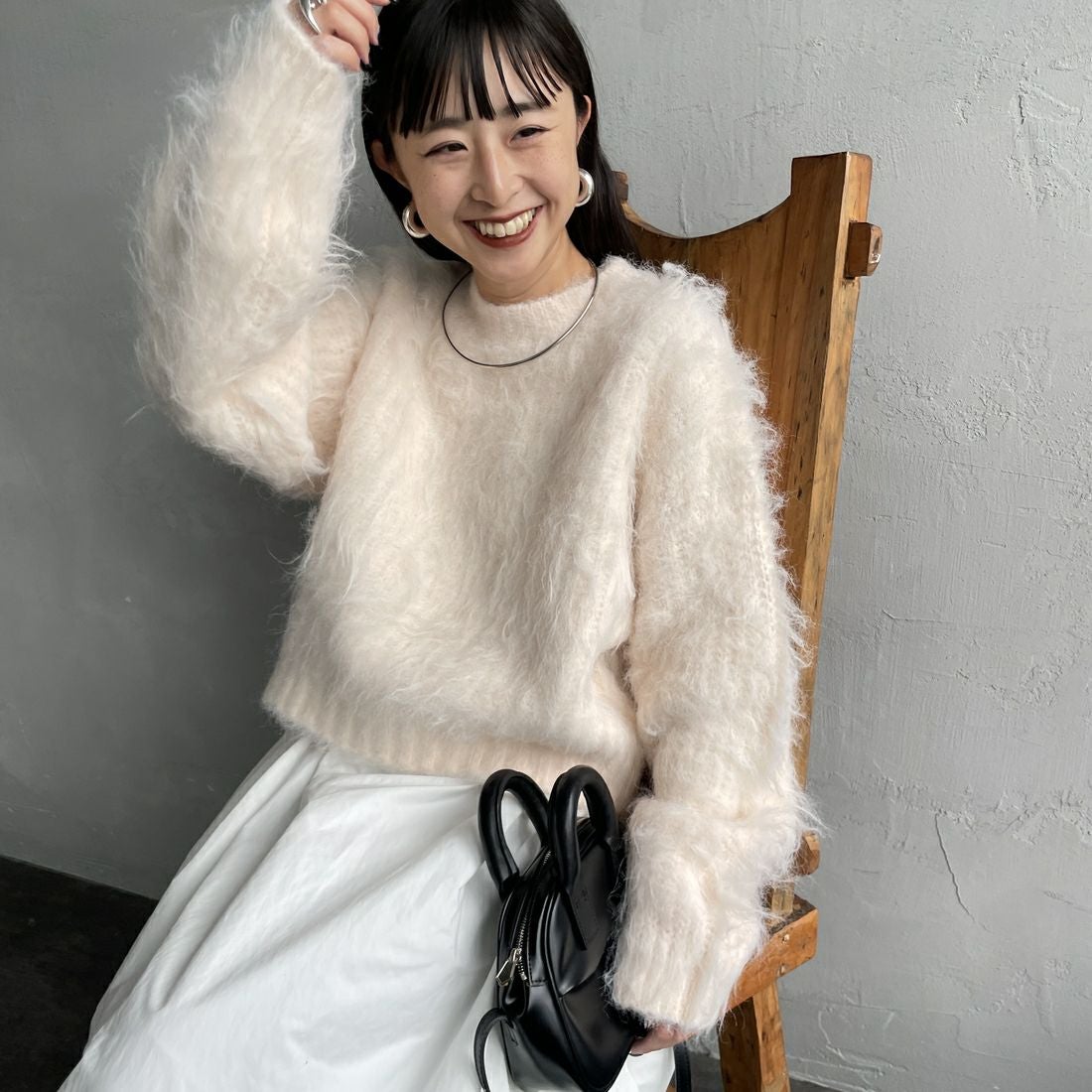 PINK&&モデル身長：150cm 着用サイズ：F&&