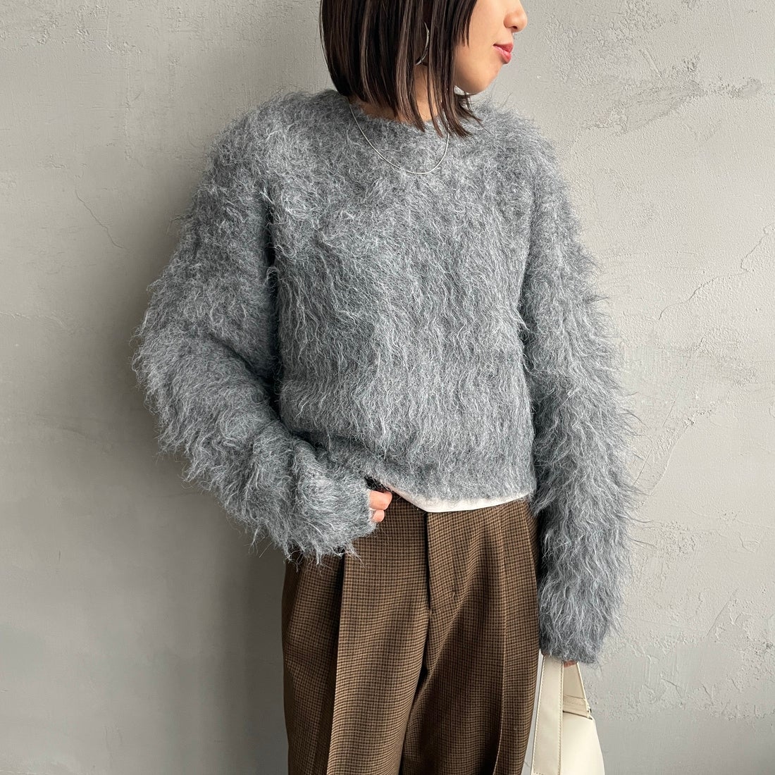 GRAY&&モデル身長：159cm 着用サイズ：F&&