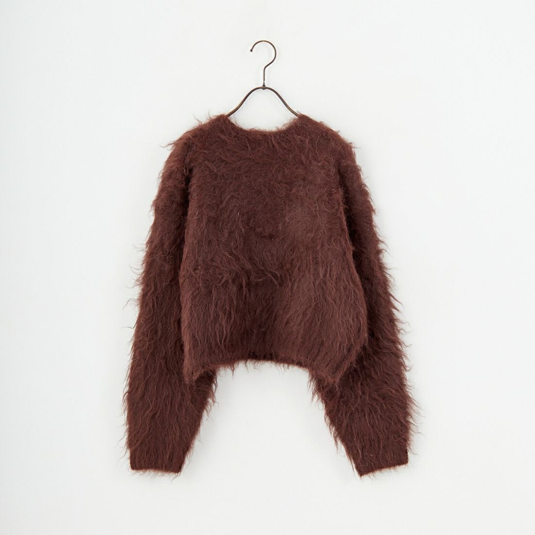 Noir Fabrik [ヌワールファブリック] シャギーニットプルオーバー [12600-WG] BROWN