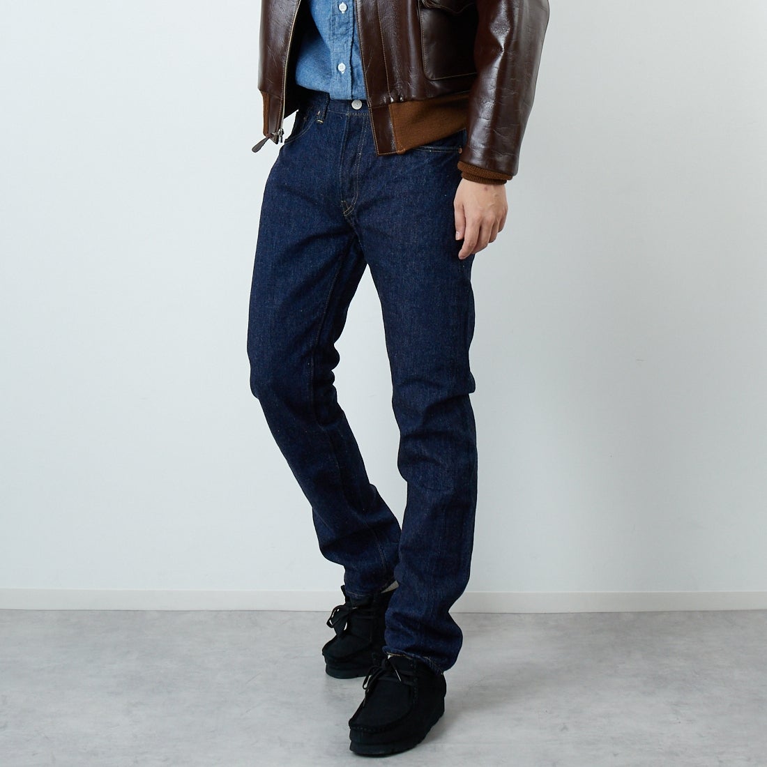 ONE WASH&&モデル身長：179cm 着用サイズ：29&&