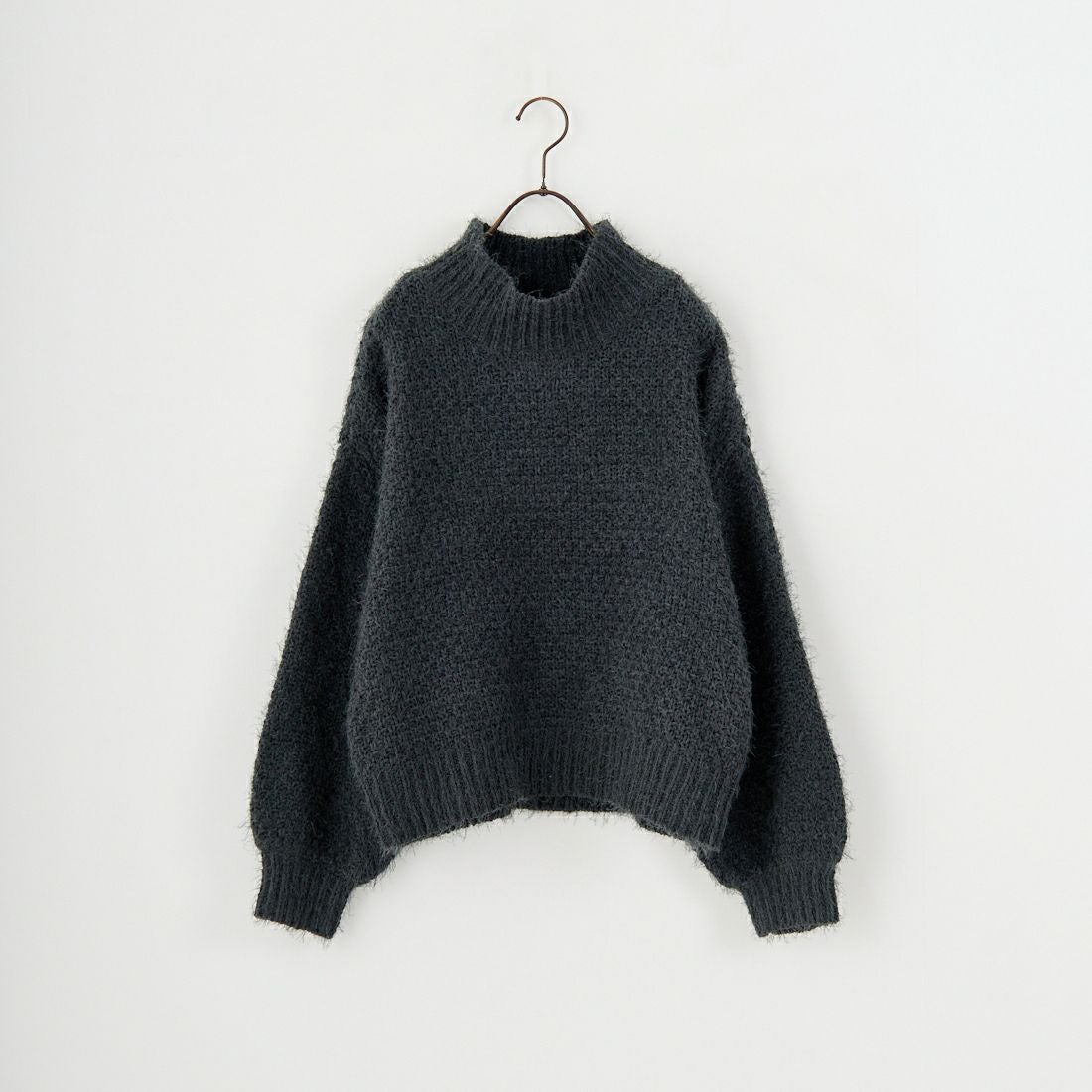 Jf Ready Made [ジェイエフレディメイド] バスケットモール スタンドネックプルオーバー [3225420]ﾁｬｺｰﾙｸﾞﾚｰ