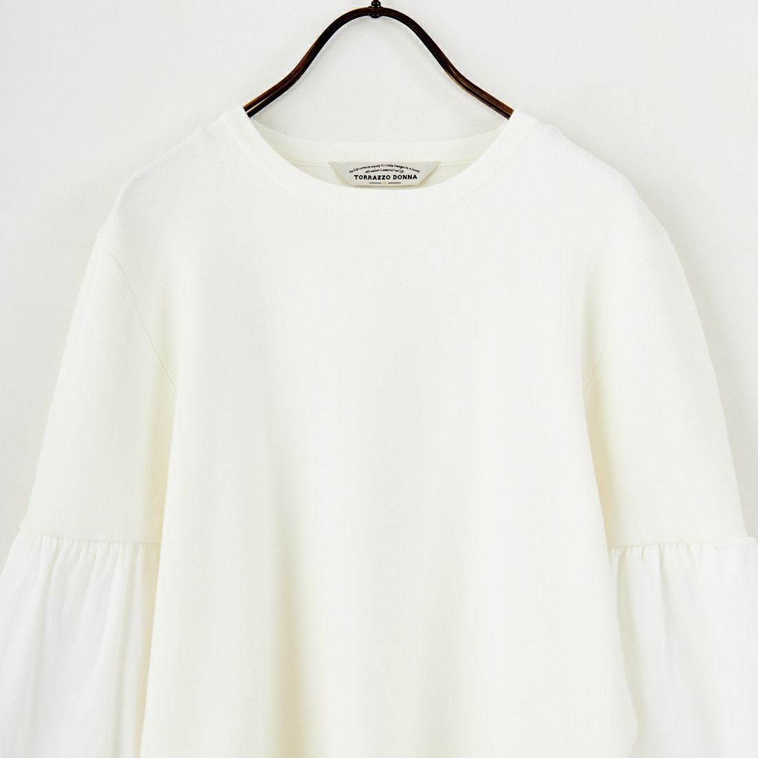 TORRAZZO DONNA [トラッゾドンナ] ボリュームスリーブニットトップス [6263-513] 05 WHITE