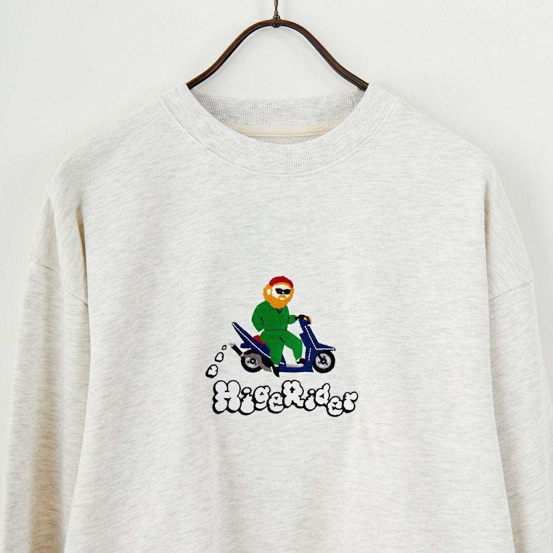 33Degrees [サーティスリーディグリーズ] HIGEOZI3 サガラ刺繍スウェット [TDR-254-087] E OATMEAL