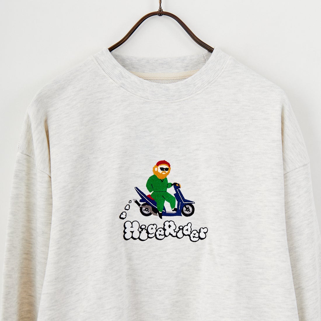 33Degrees [サーティスリーディグリーズ] HIGEOZI3 サガラ刺繍スウェット [TDR-254-087] E OATMEAL