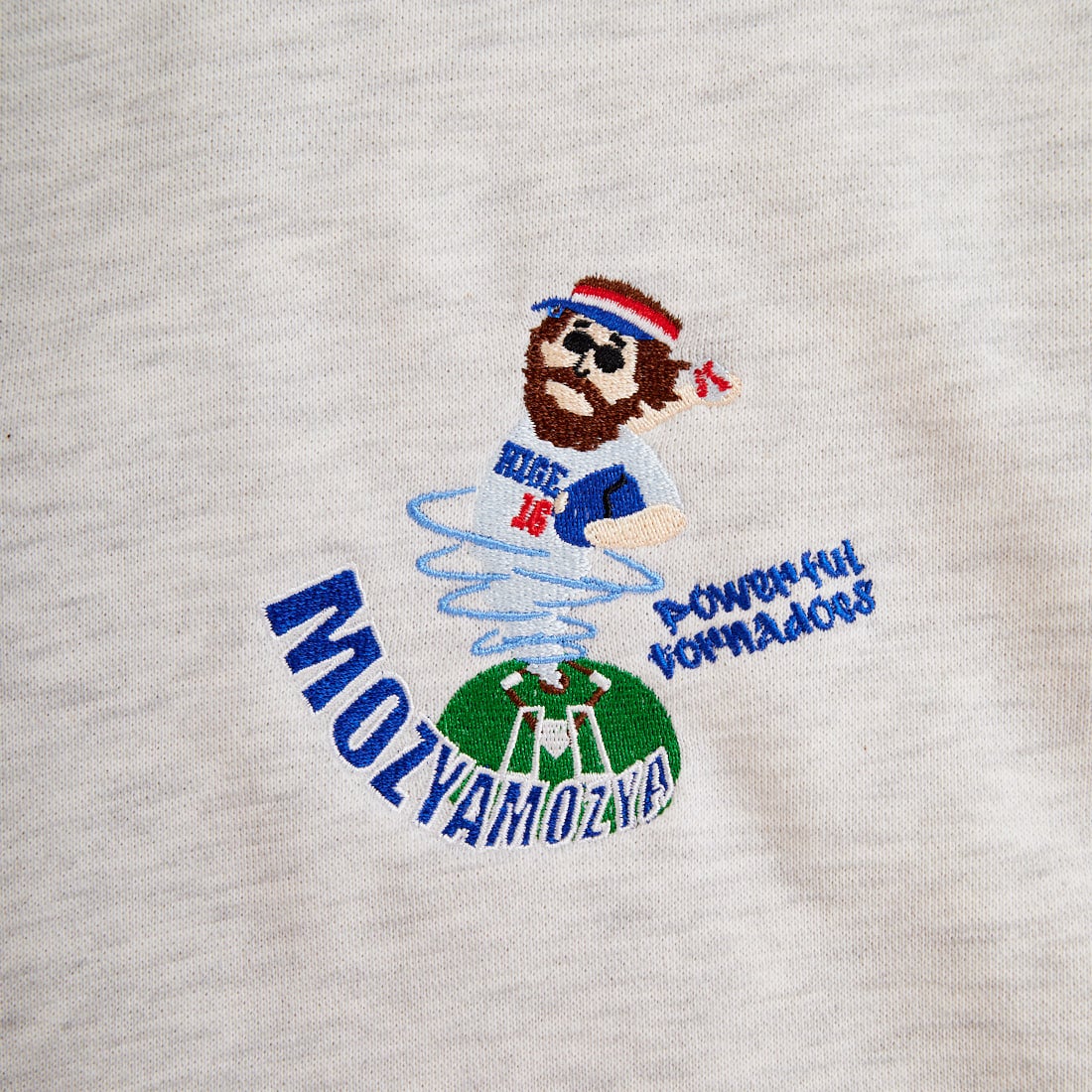 33Degrees [サーティスリーディグリーズ] HIGEOZI3 サガラ刺繍スウェット [TDR-254-087] C OATMEAL