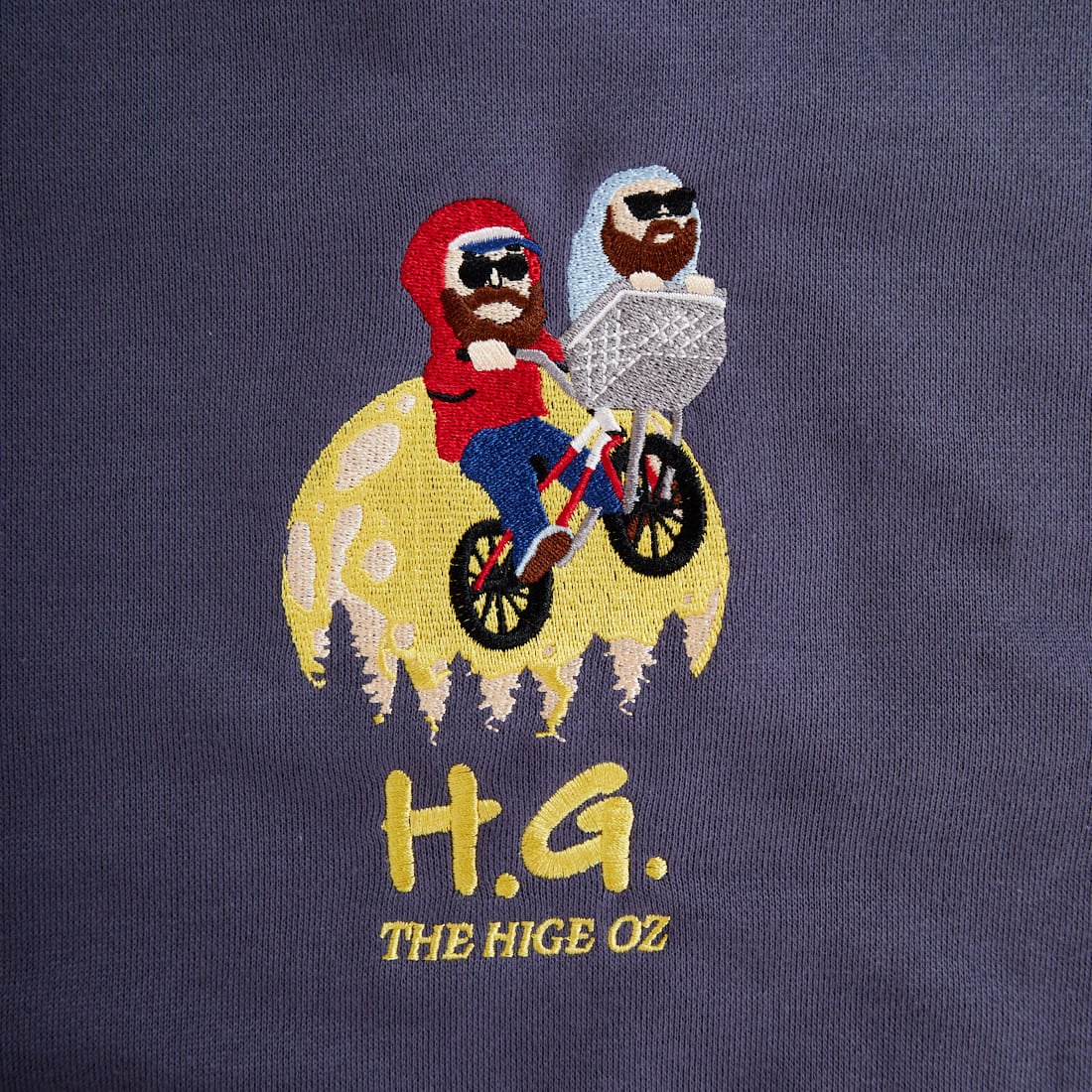 33Degrees [サーティスリーディグリーズ] HIGEOZI3 サガラ刺繍スウェット [TDR-254-087] D SLATE