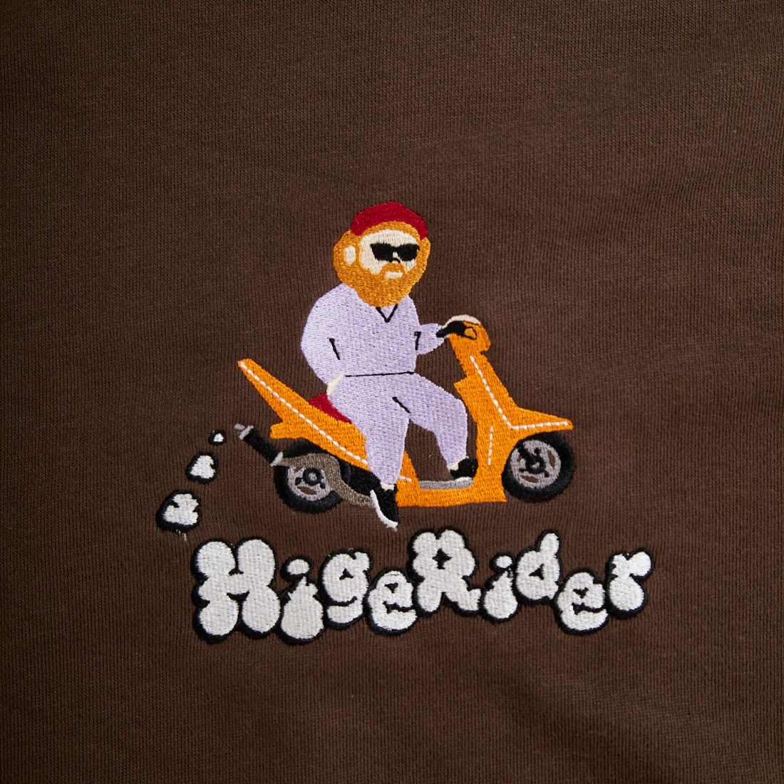 33Degrees [サーティスリーディグリーズ] HIGEOZI3 サガラ刺繍スウェット [TDR-254-087] E D.BROWN