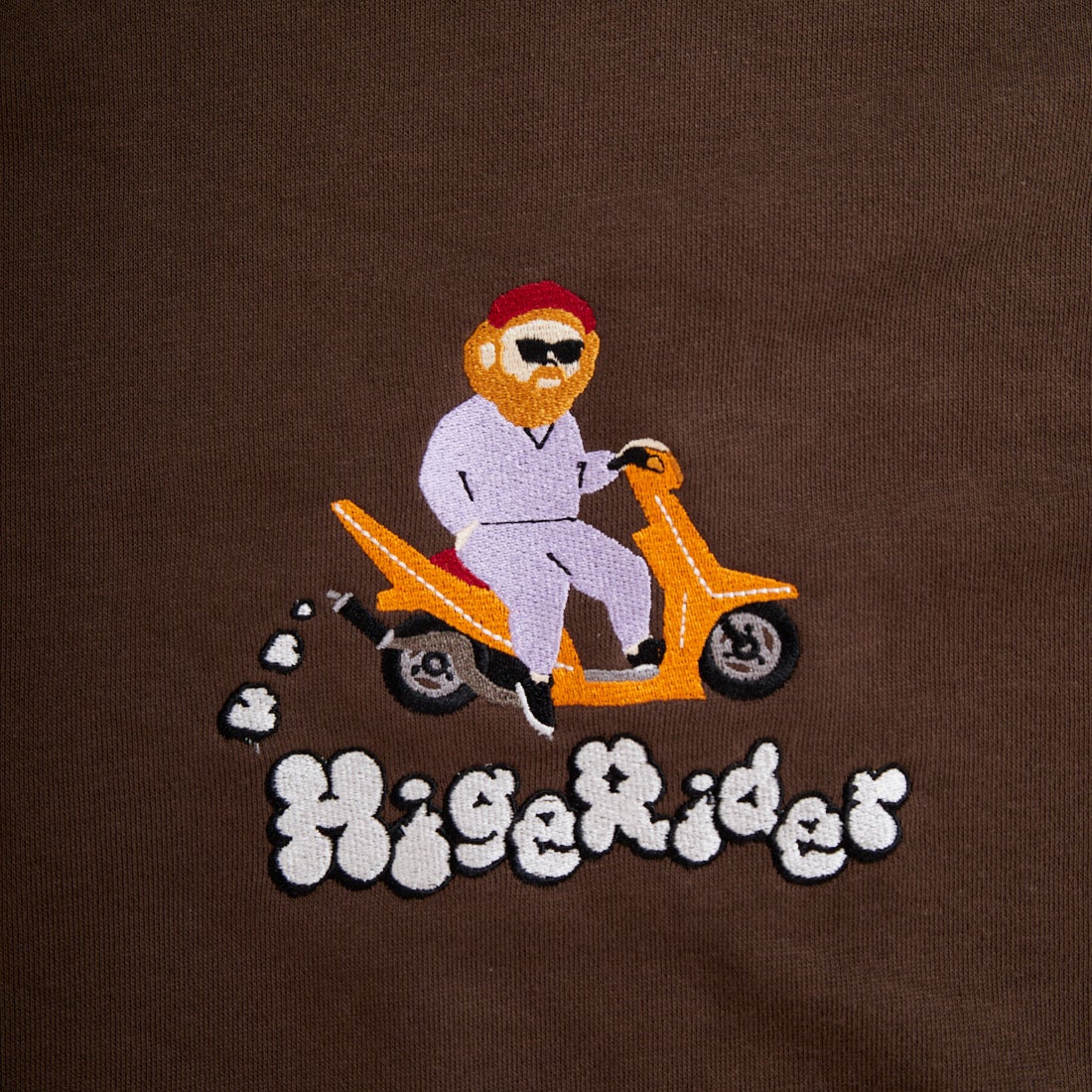 33Degrees [サーティスリーディグリーズ] HIGEOZI3 サガラ刺繍スウェット [TDR-254-087] E D.BROWN