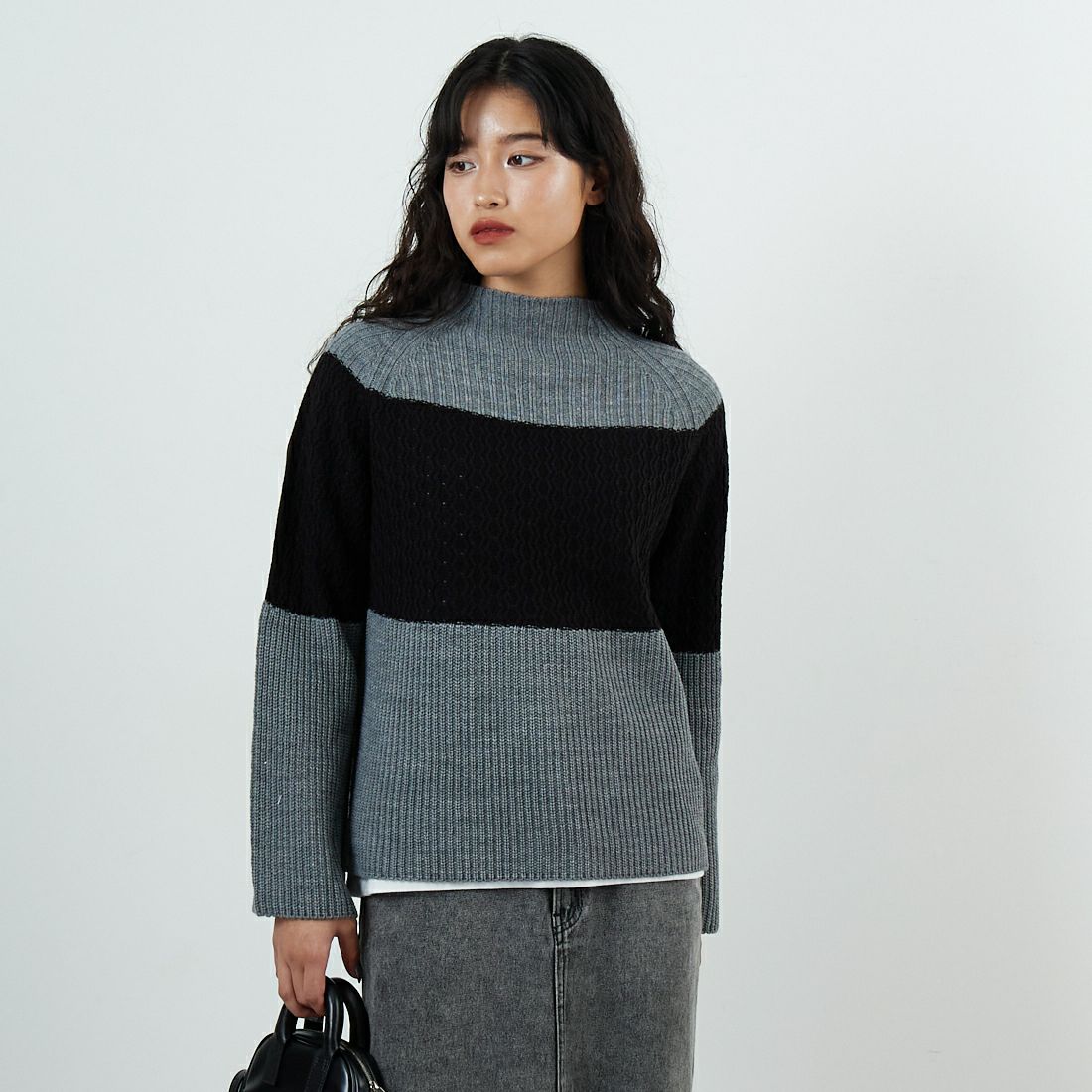 ｸﾞﾚｰ&&モデル身長：162cm 着用サイズ：F&&