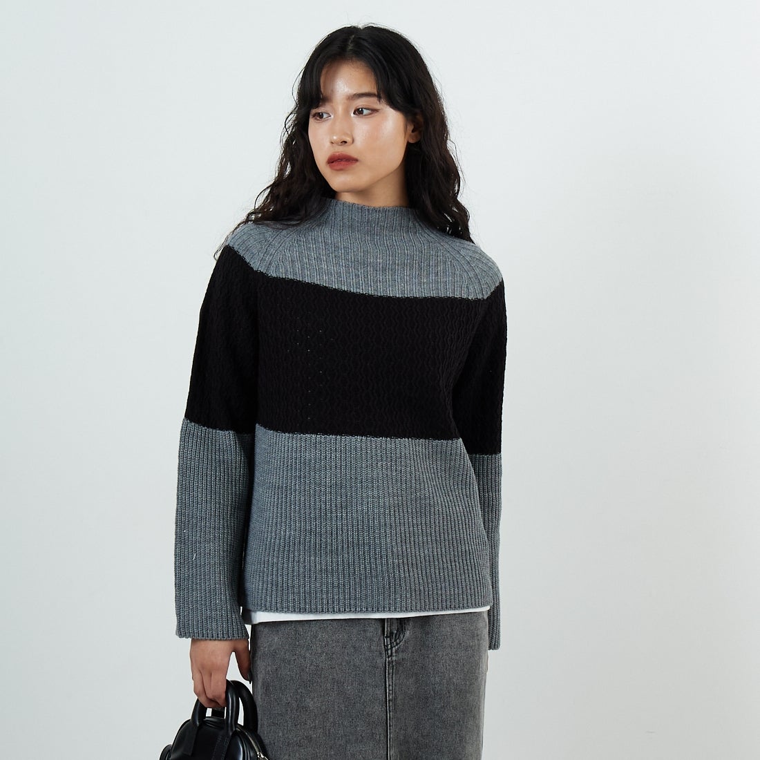 ｸﾞﾚｰ&&モデル身長：162cm 着用サイズ：F&&