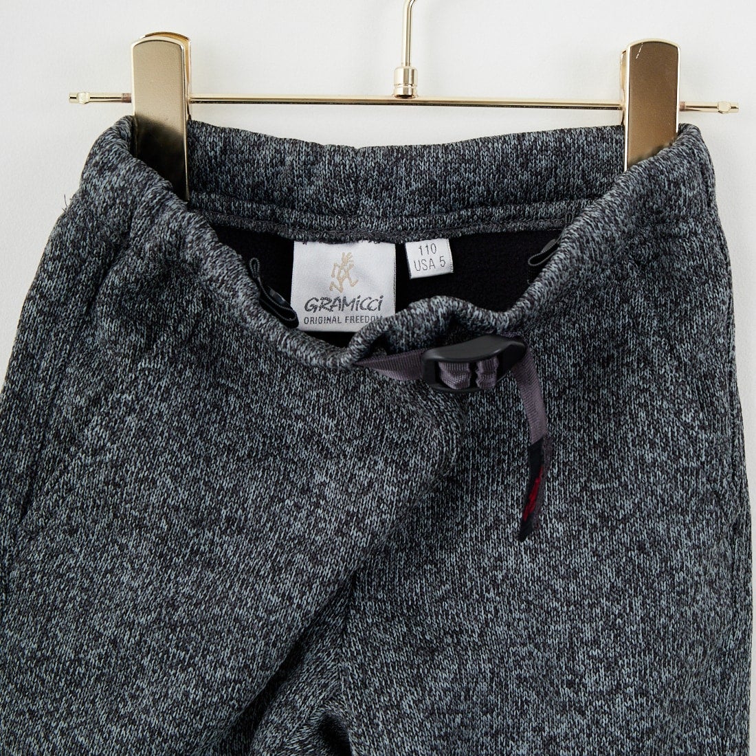 GRAMiCCi [グラミチ] ボンディングニットフリースキッズリブパンツ [G2FK-P020-K] H.CHARCOAL