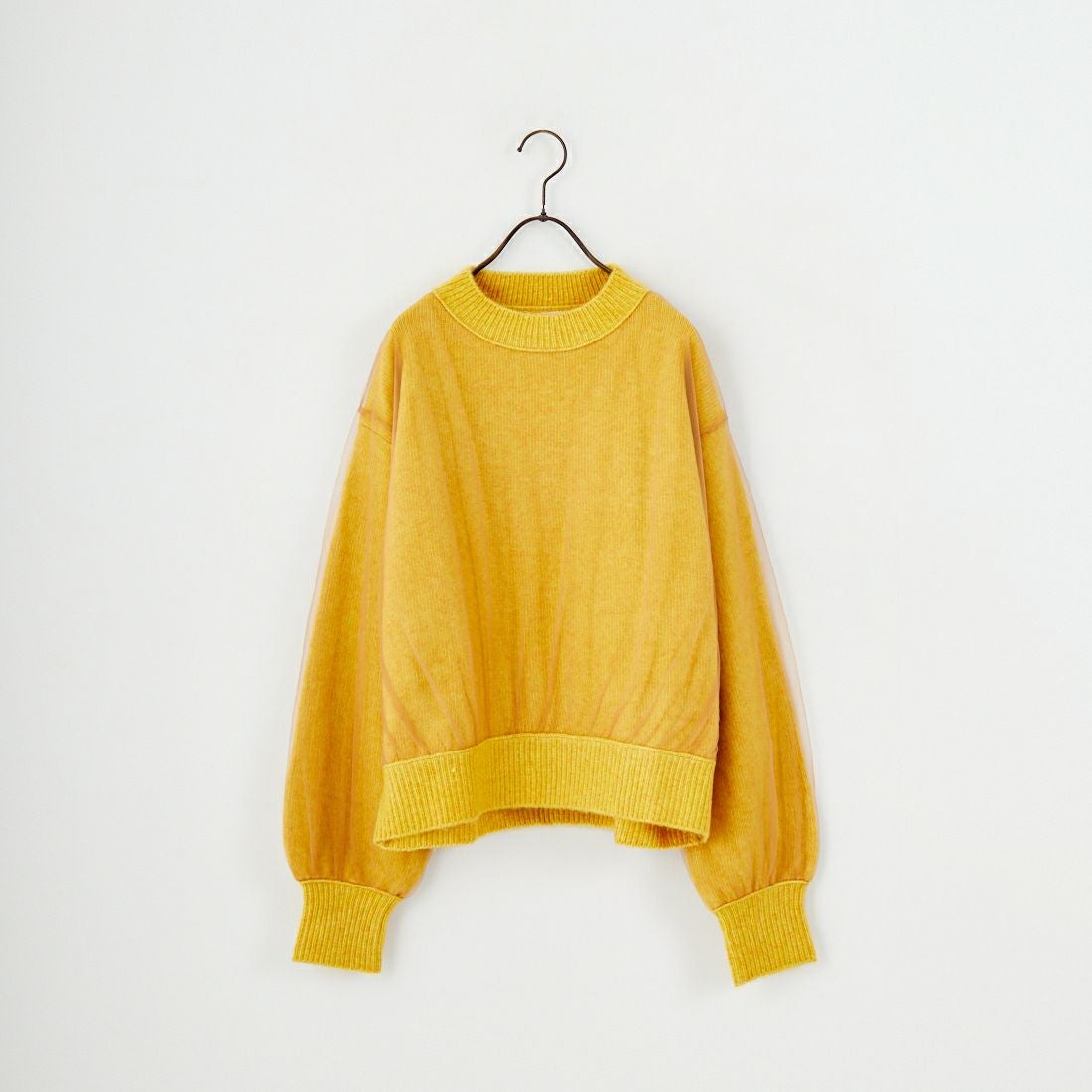 WHYTO. [ホワイト] チュールレイヤードニット [WHT25FKN4040] YELLOW