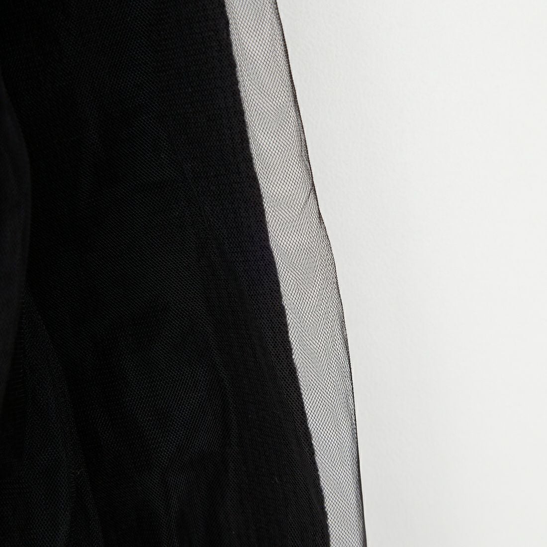 WHYTO. [ホワイト] チュールレイヤードニット [WHT25FKN4040] BLACK