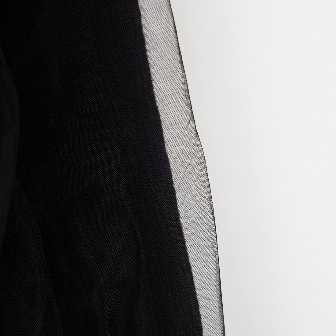 WHYTO. [ホワイト] チュールレイヤードニット [WHT25FKN4040] BLACK