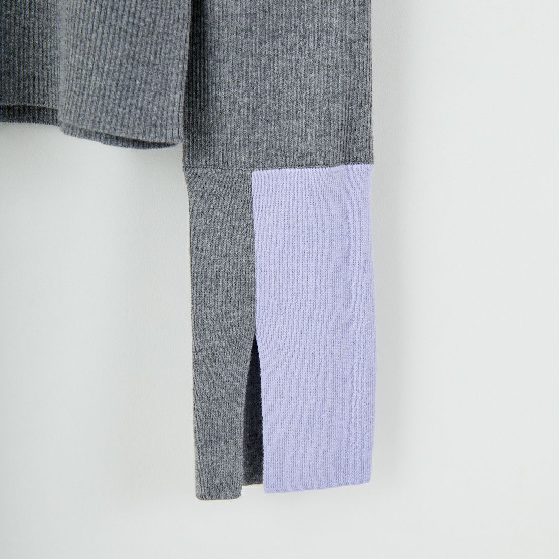 WHYTO. [ホワイト] カラーブロックニット [WHT25FKN4039] GRAY