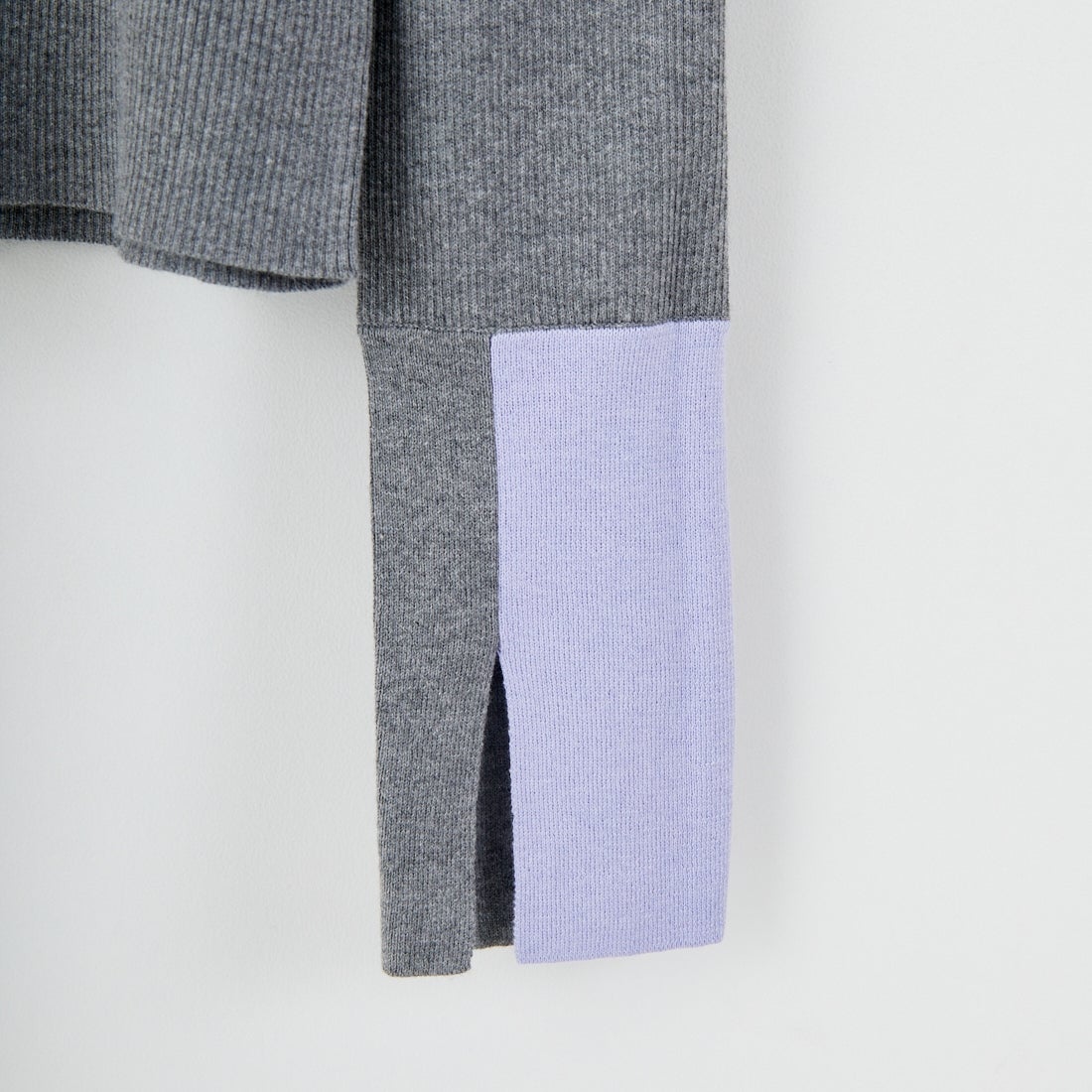WHYTO. [ホワイト] カラーブロックニット [WHT25FKN4039] GRAY