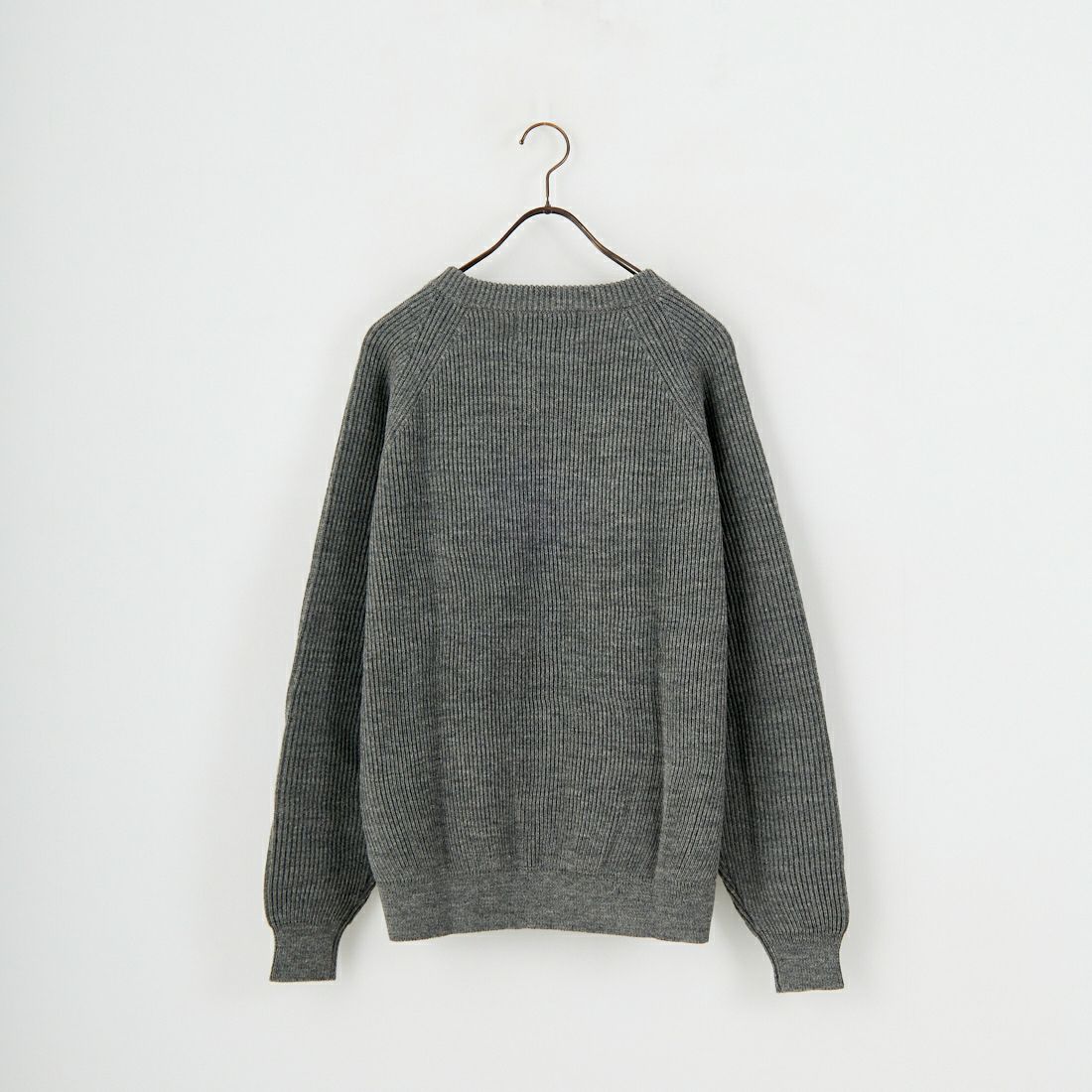 Vincent et Mireille [ヴァンソン エ ミレイユ] ウールリブクラシッククルーネックニット [VM252WA13070] 15 MD GRY