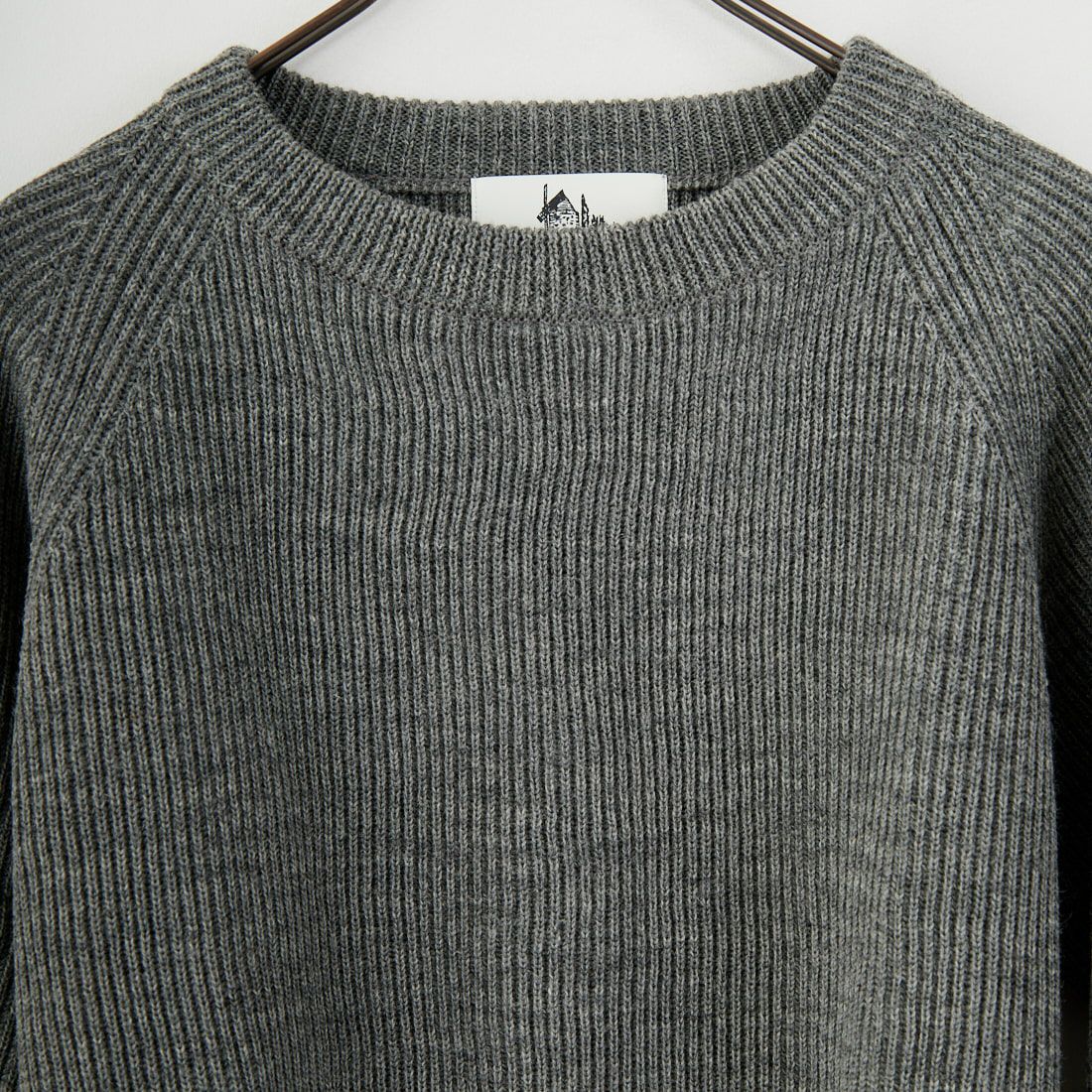 Vincent et Mireille [ヴァンソン エ ミレイユ] ウールリブクラシッククルーネックニット [VM252WA13070] 15 MD GRY