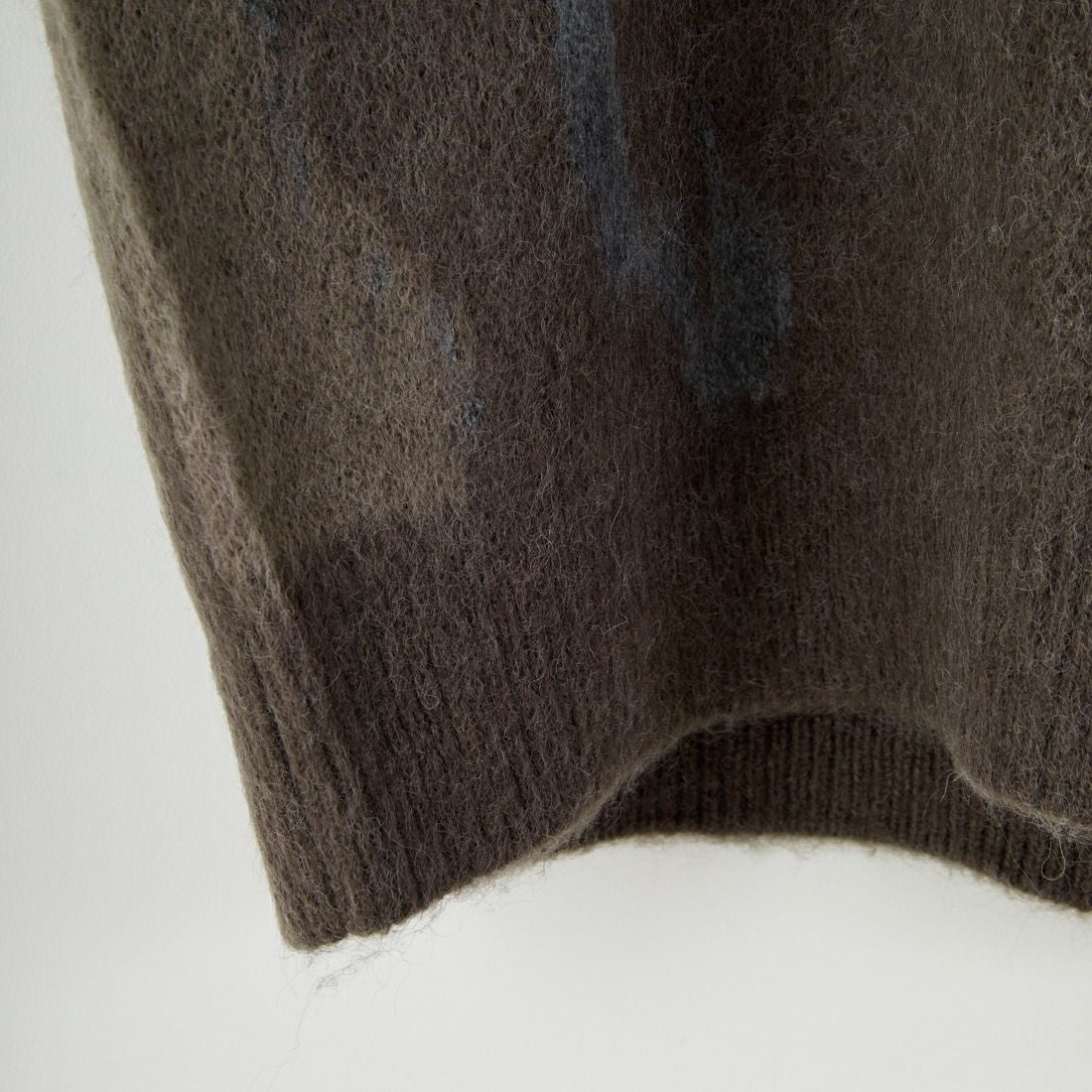 SLICK [スリック] シャギーモヘア アブストラクトジャガードプルオーバー [5151058] 500 BROWN