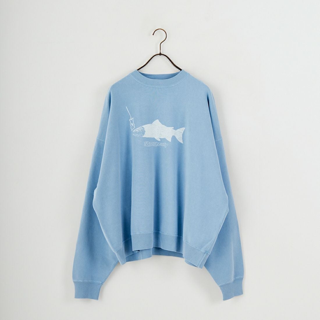 REMI RELIEF [レミレリーフ] 別注 SP加工 ダメージクルーネックスウェット [RN29373277-JF] SAX