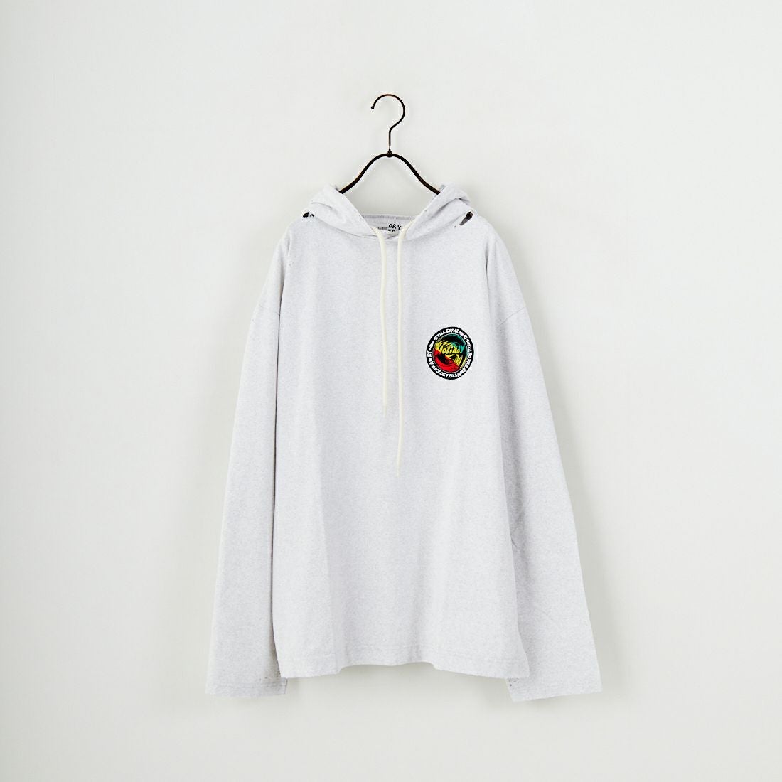 HOLIDAY [ホリデイ] スーパーファインドライ ロングスリーブダメージフーディ [25201006] S.GRAY