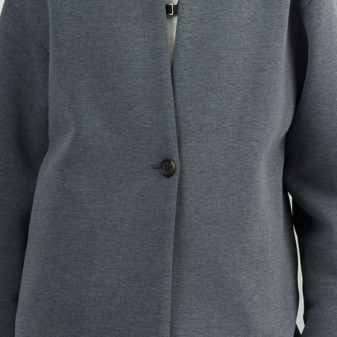 CLOCHE [クロシェ] ダンボールハーフコート [55085044] ﾁｬｺｰﾙ &&モデル身長：162cm 着用サイズ：2&&