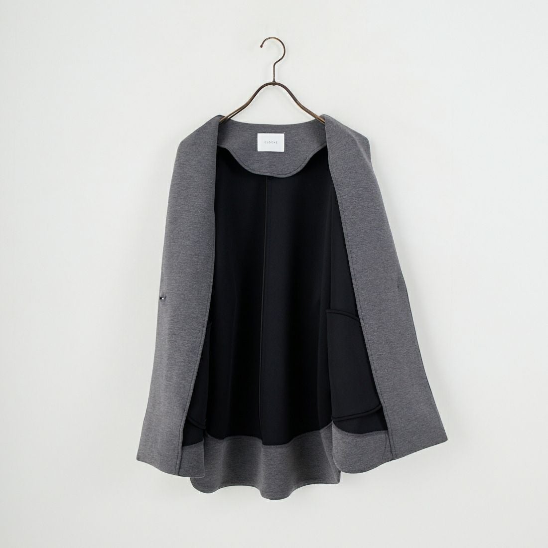 CLOCHE [クロシェ] ダンボールハーフコート [55085044] ﾁｬｺｰﾙ