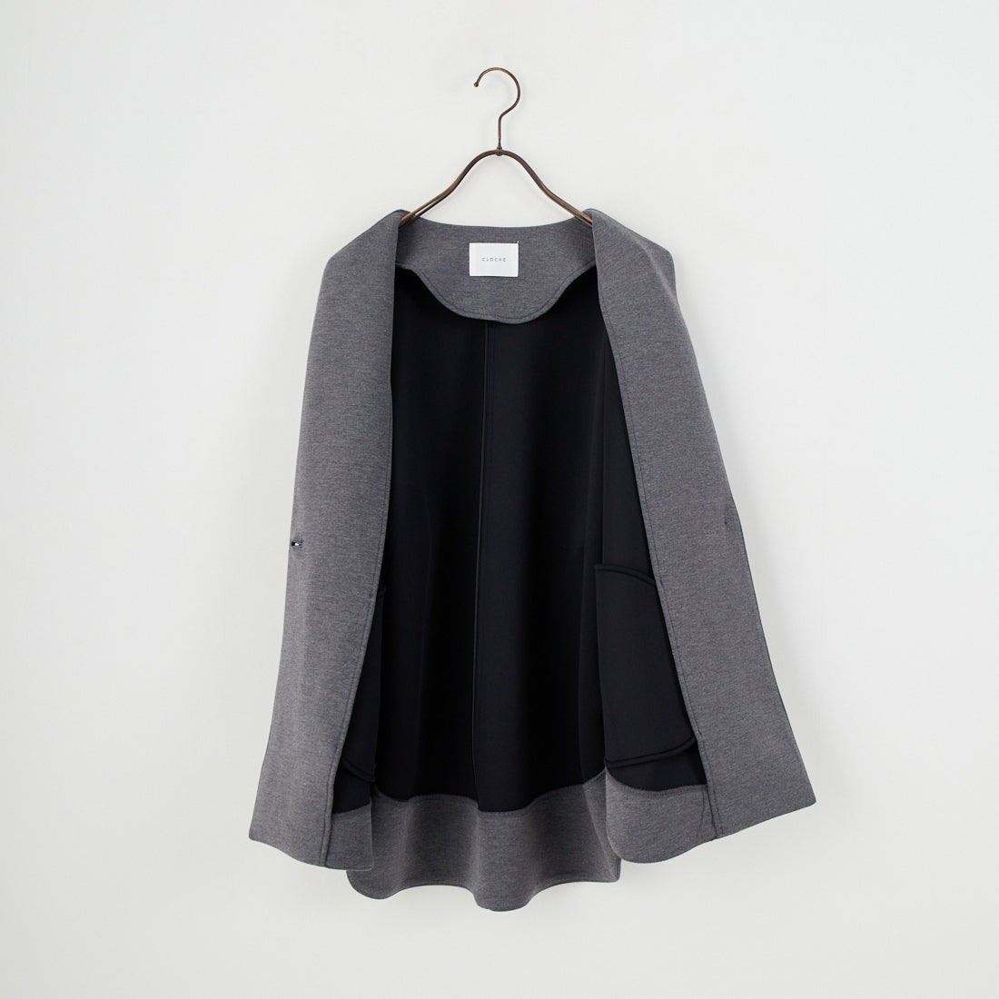 CLOCHE [クロシェ] ダンボールハーフコート [55085044] ﾁｬｺｰﾙ