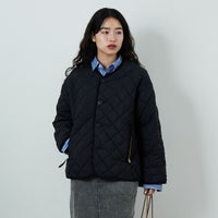 Gymphlex [ジムフレックス] キルトダウンカラーレスジャケット [GY-A0431NYM] BLACK