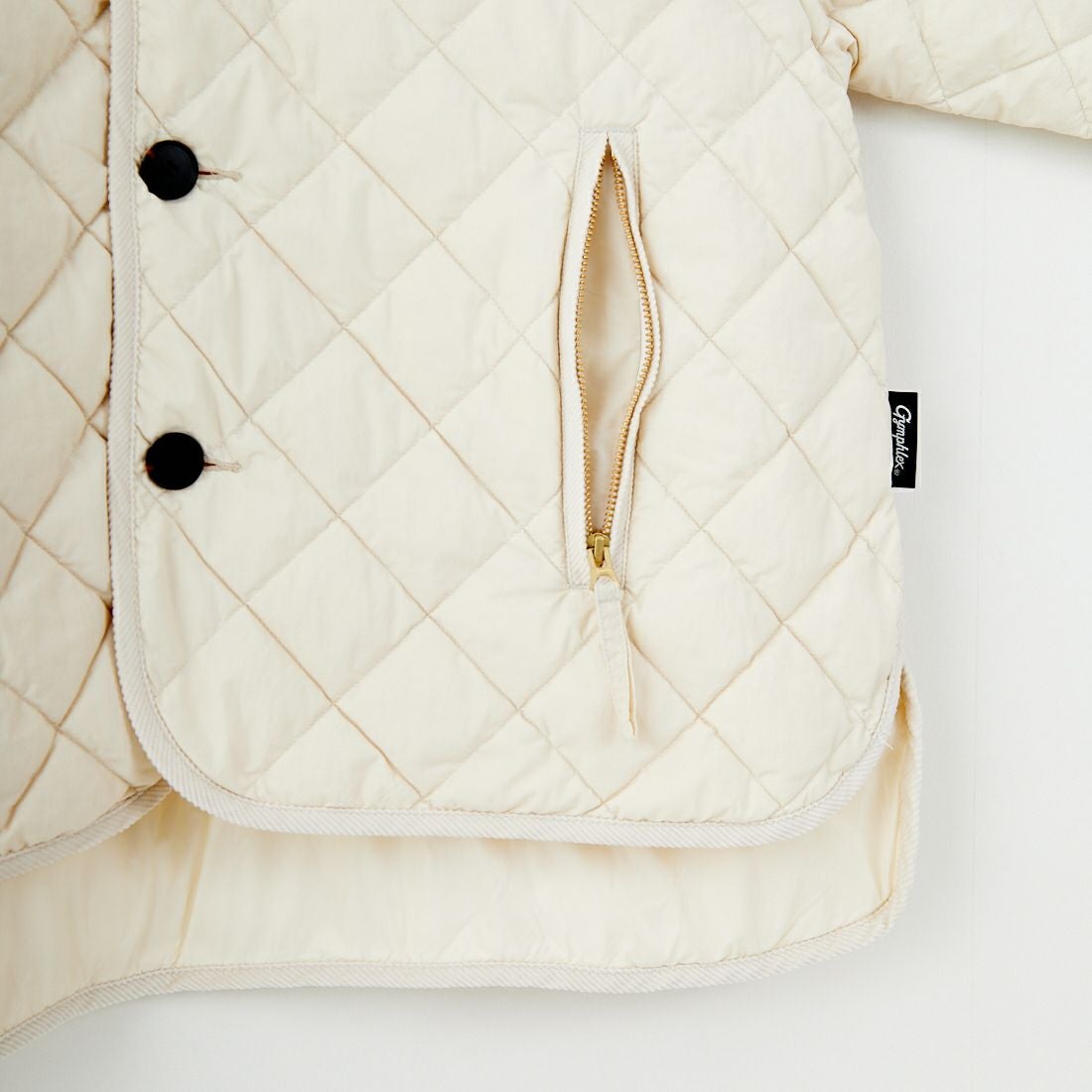 Gymphlex [ジムフレックス] キルトダウンカラーレスジャケット [GY-A0431NYM] OYSTER