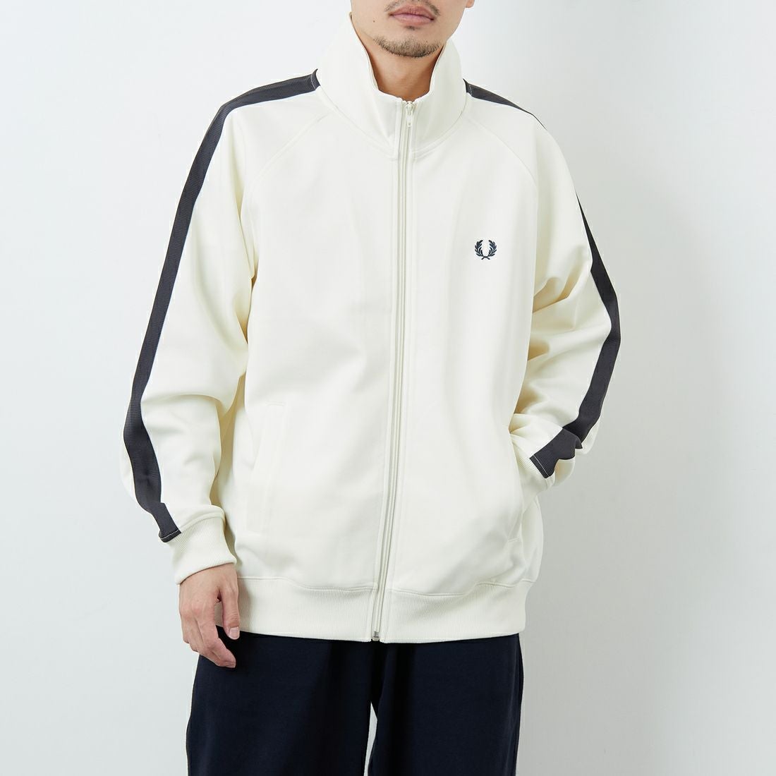 FRED PERRY [フレッドペリー] 別注 配色ライン トラックジャケット