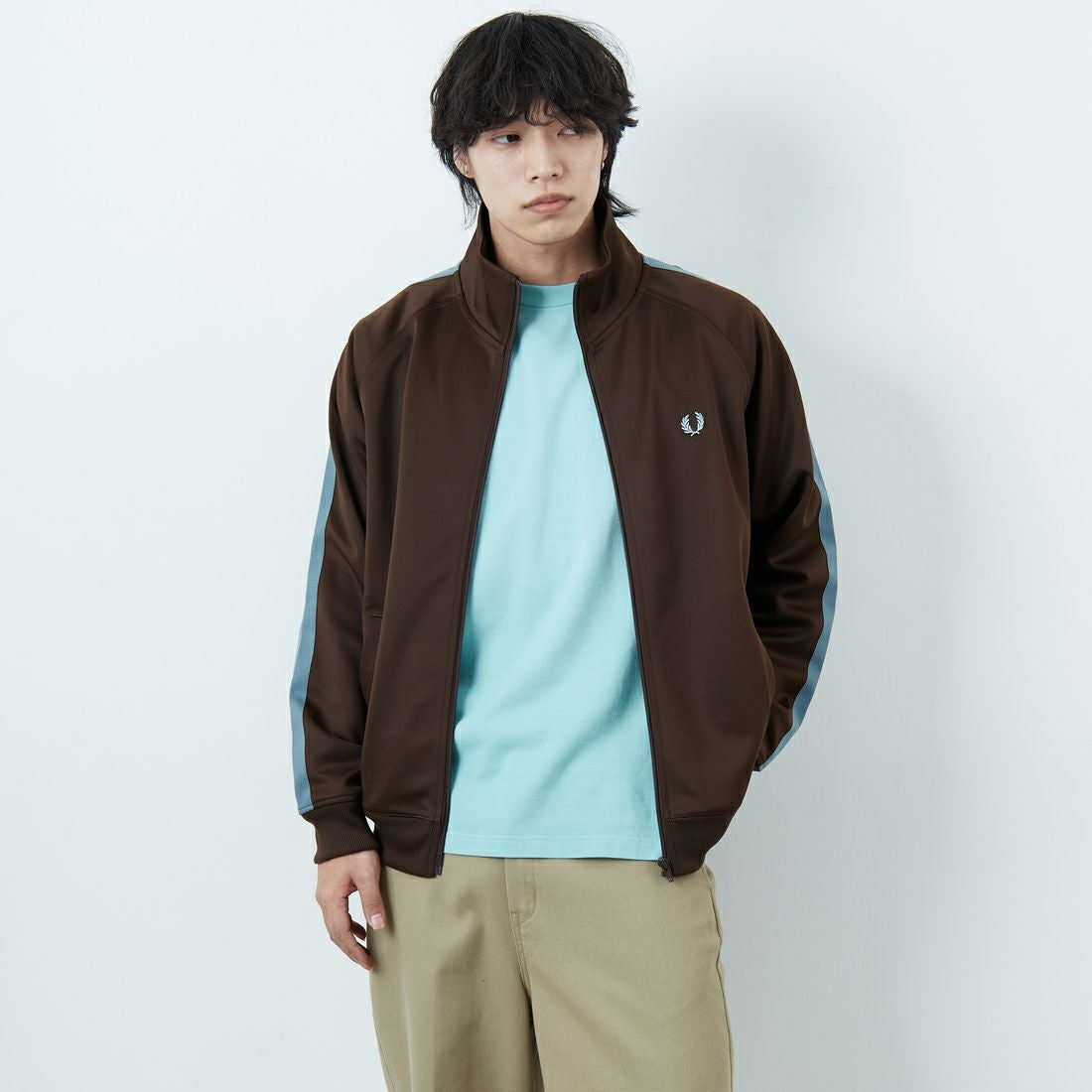 FRED PERRY [フレッドペリー] 別注 配色ライン トラックジャケット