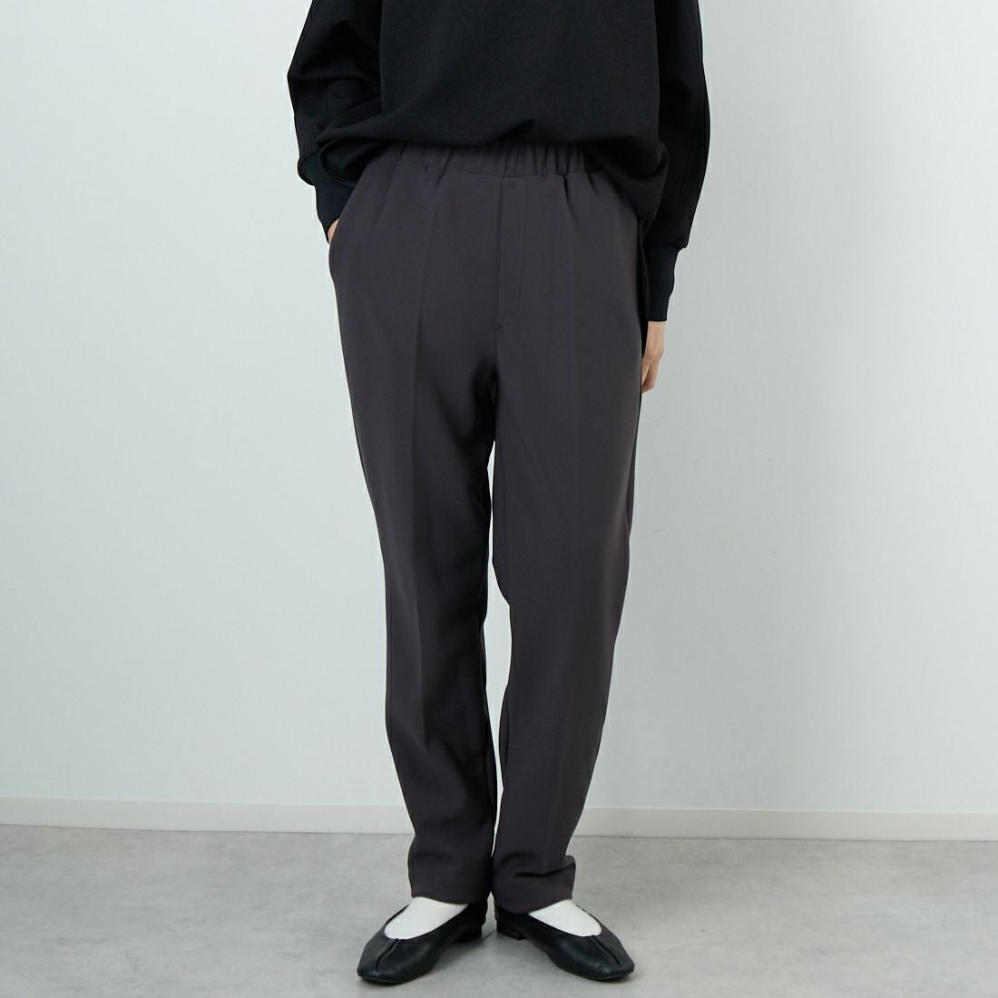 DIGNITE COLLIER [ディニテコリエ] 裏フリーステーパードパンツ