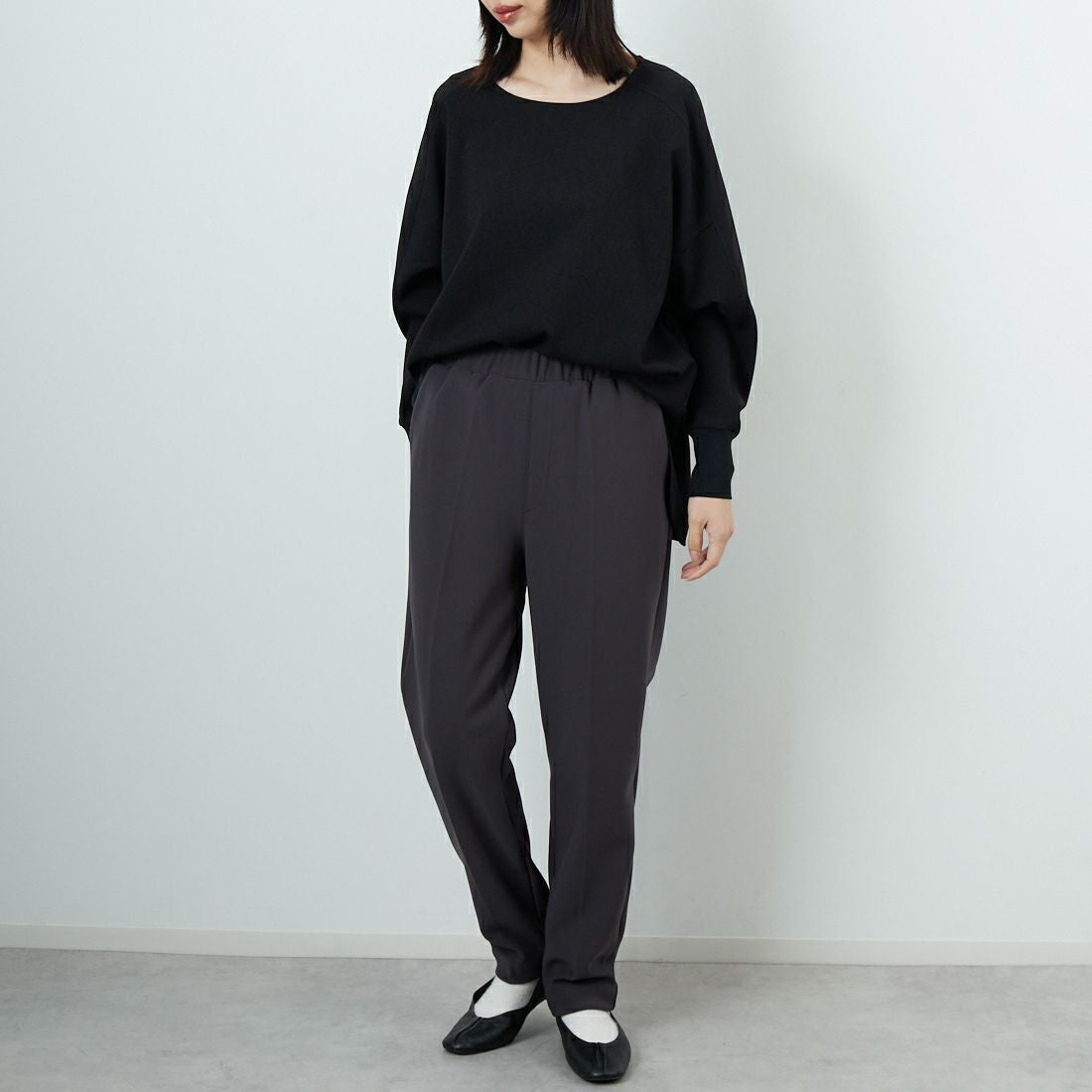 DIGNITE COLLIER [ディニテコリエ] 裏フリーステーパードパンツ