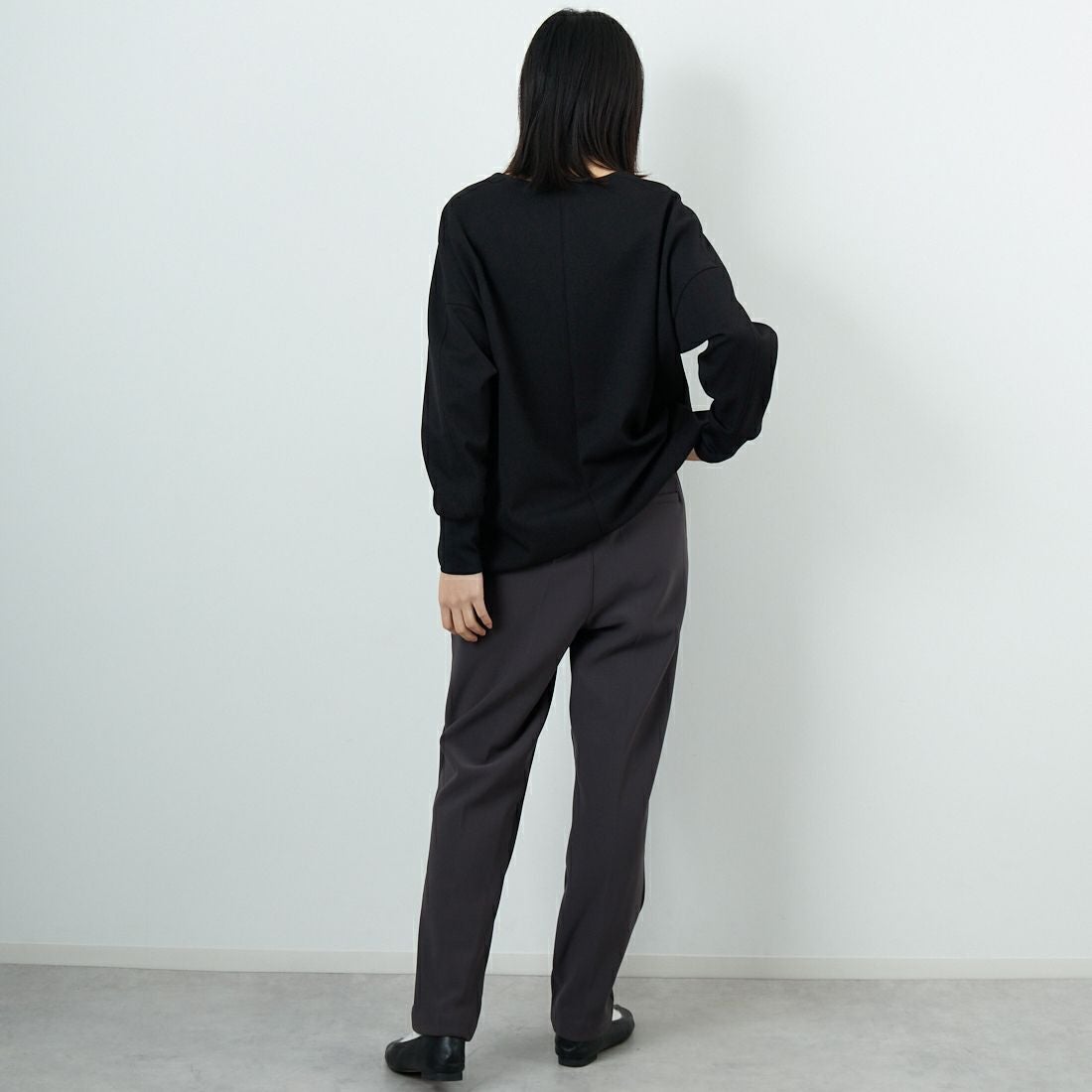 DIGNITE COLLIER [ディニテコリエ] 裏フリーステーパードパンツ