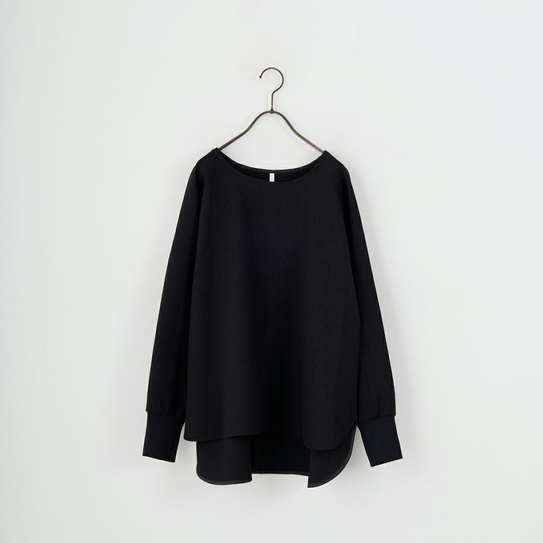 DIGNITE COLLIER [ディニテコリエ] ツイル袖リブプルオーバー [80256331] 004 ﾌﾞﾗｯｸ