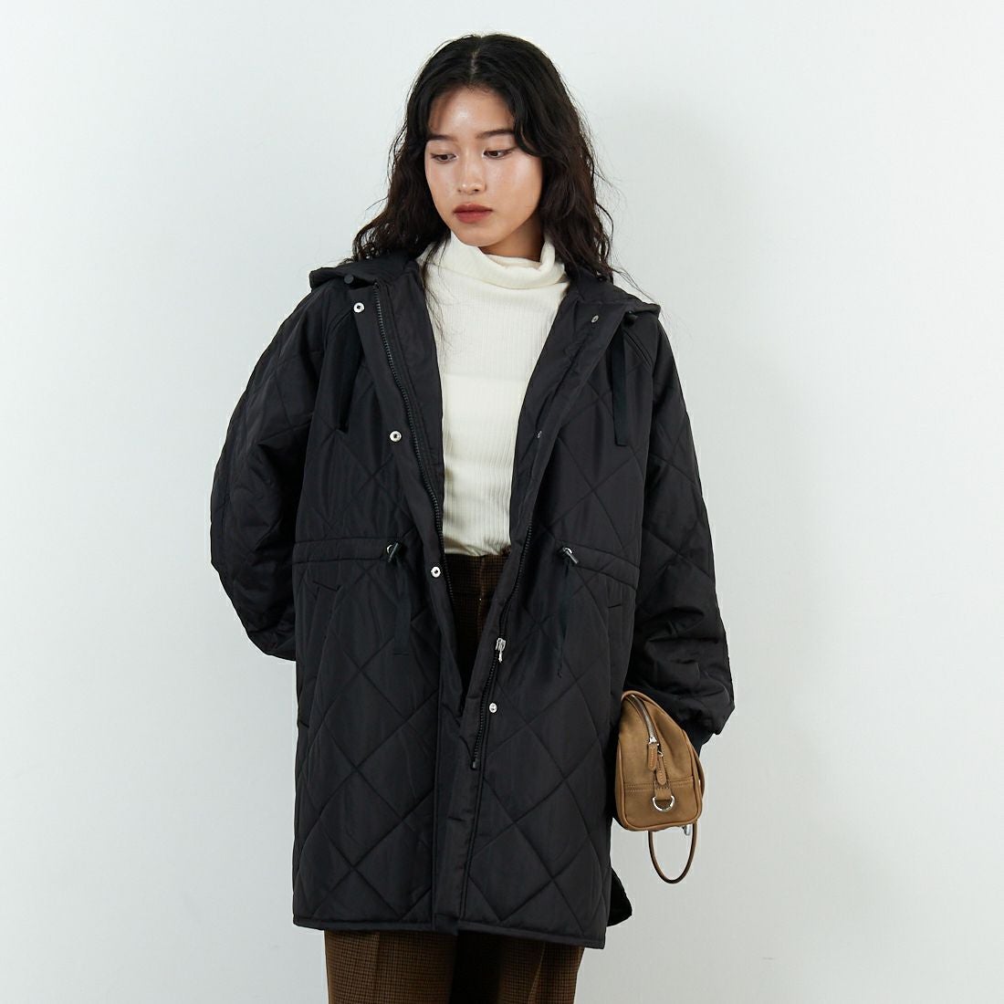 840 BLACK&&モデル身長：162cm 着用サイズ：F&&