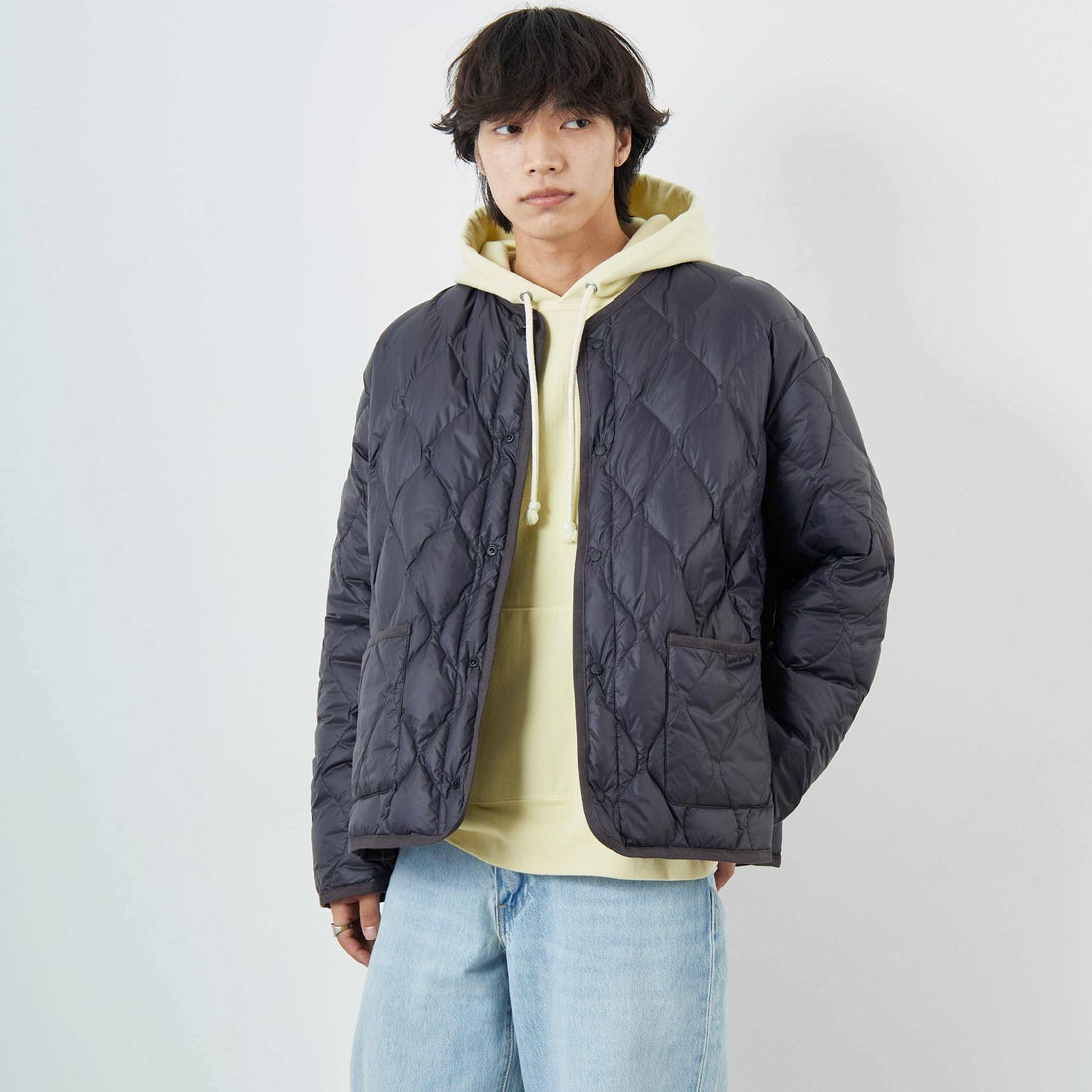 D.CHARCOAL&&モデル身長：179cm 着用サイズ：L&&