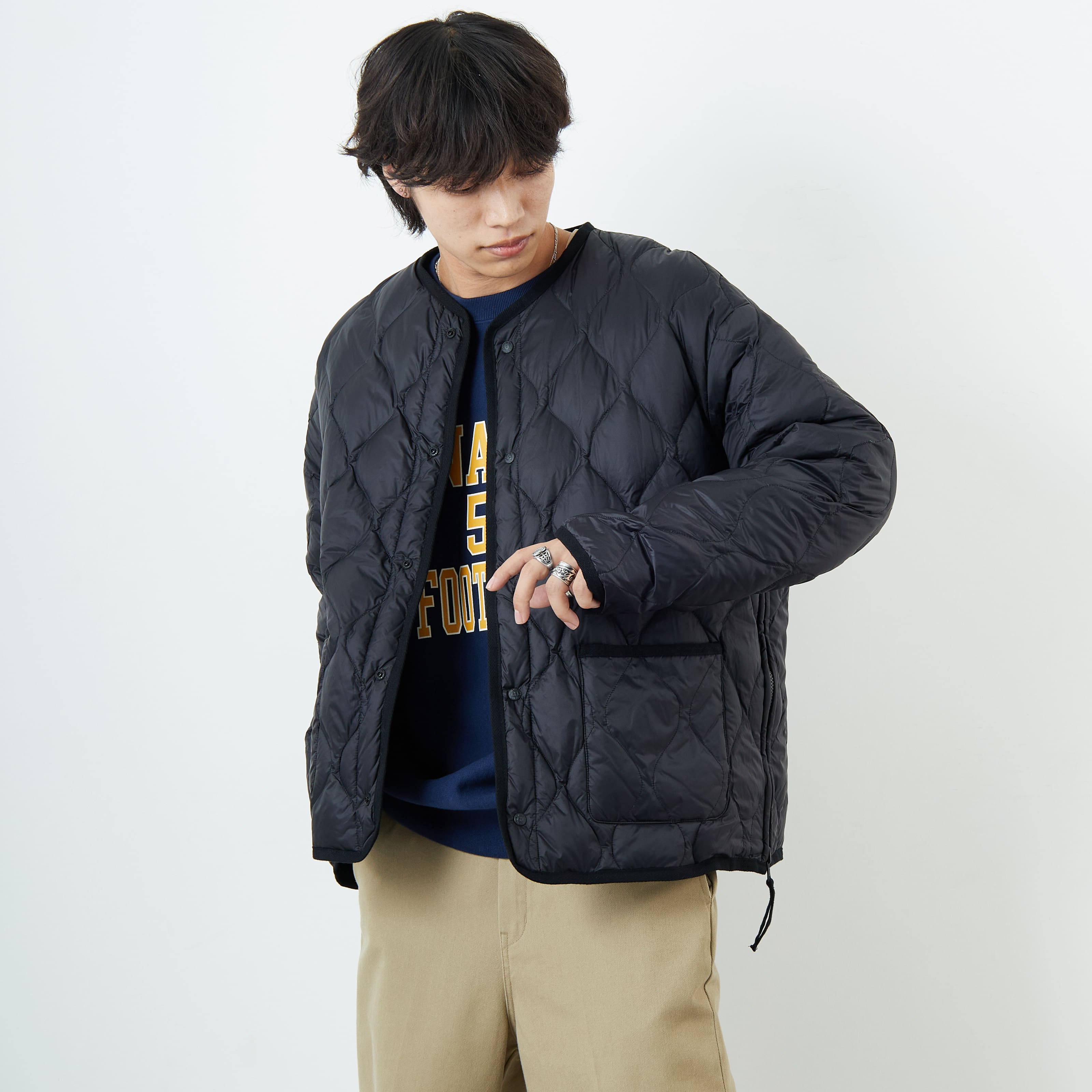 【新品】[TAION/タイオン] 別注 リバーシブル ライトダウンジャケット TAION/タイオン] 別注 リバーシブル ライトダウンジャケット（ダウン