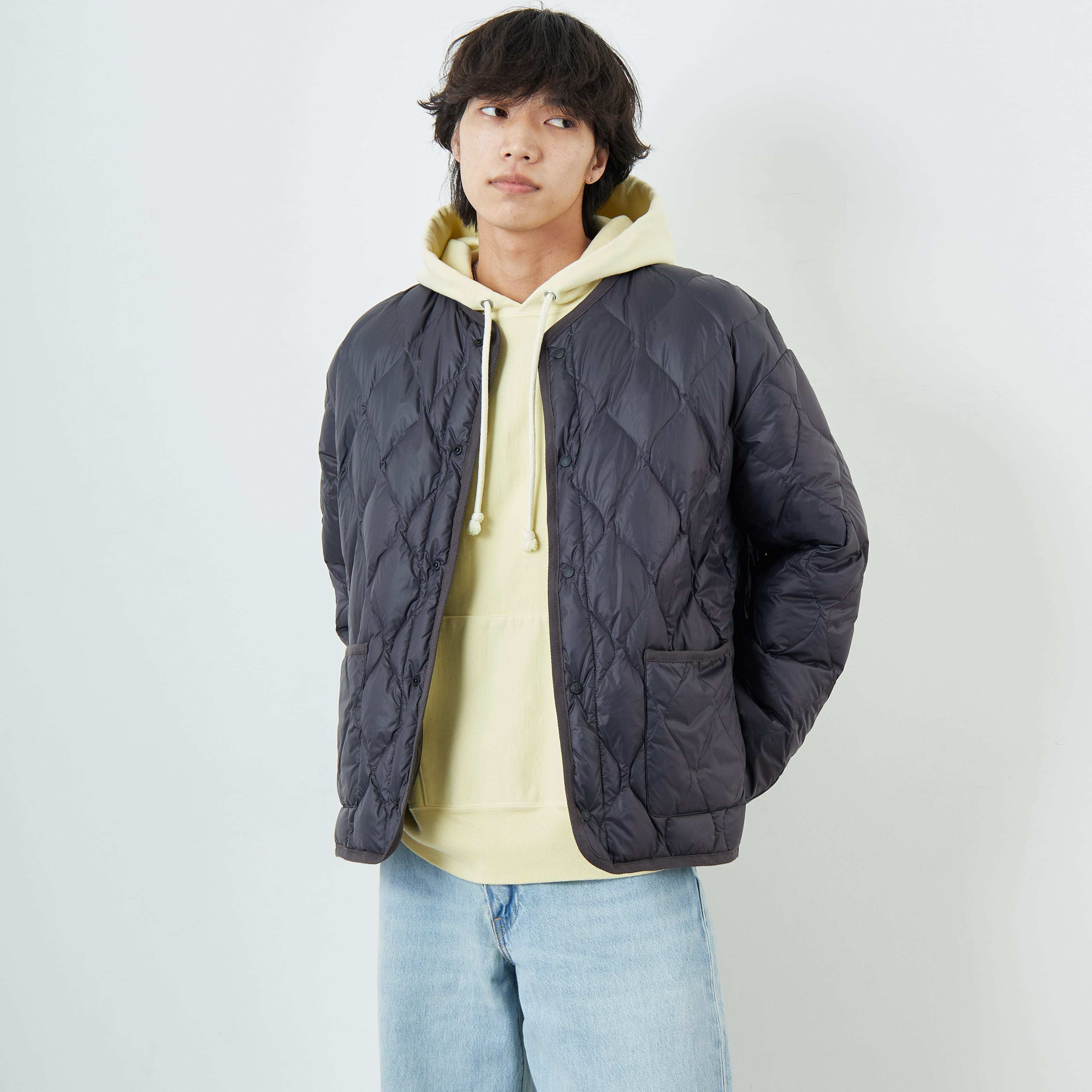 【新品】[TAION/タイオン] 別注 リバーシブル ライトダウンジャケット TAION/タイオン] 別注 リバーシブル ライトダウンジャケット（ダウン