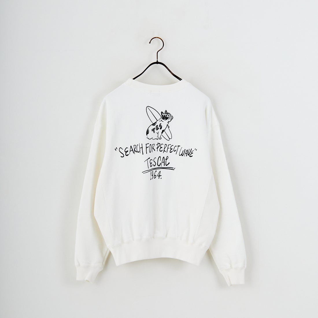 The Endless Summer [エンドレスサマー] 別注 手描き風BUHI バックプリントスウェット [FH-25774500-JF] IVORY