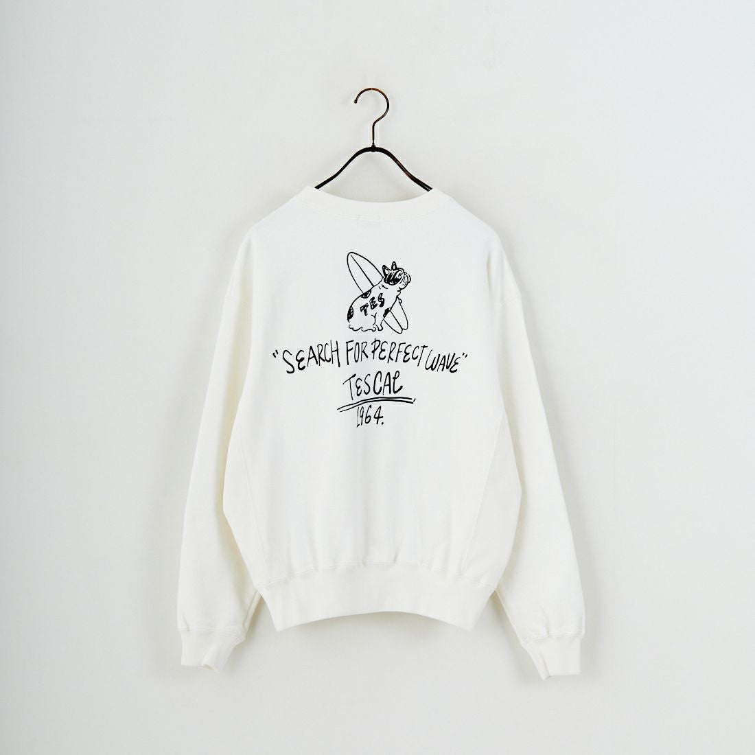 The Endless Summer [エンドレスサマー] 別注 手描き風BUHI バックプリントスウェット [FH-25774500-JF] IVORY