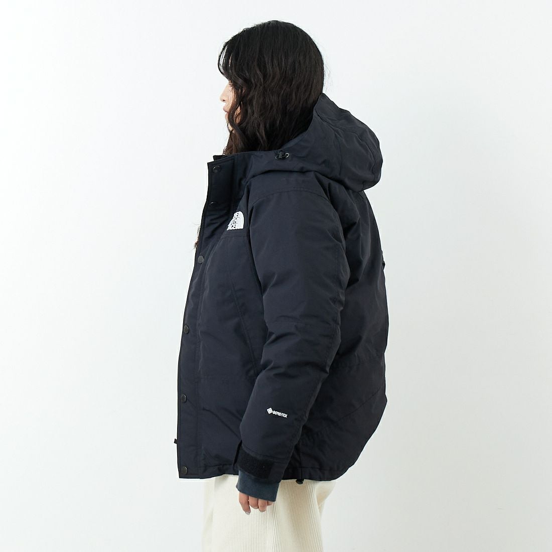 THE NORTH FACE [ザ ノースフェイス] マウンテンダウンジャケット [ND92549] K &&モデル身長：162cm 着用サイズ：XS&&
