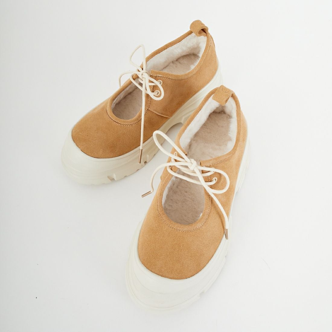 PAES [ペイズ] ラウンドファーメリージェーン [ROUND-FUR-MARYJANE] SAND