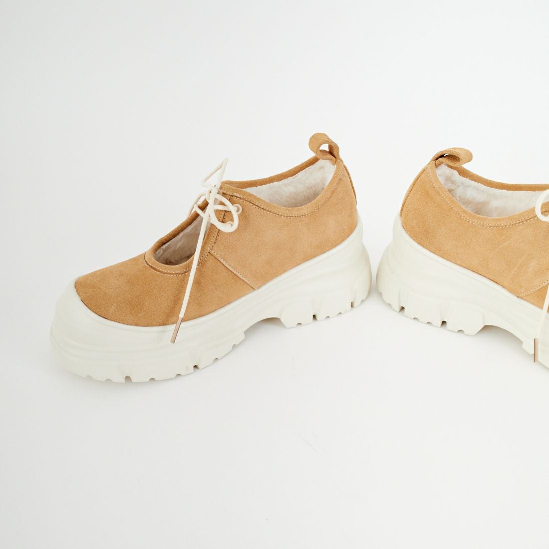 PAES [ペイズ] ラウンドファーメリージェーン [ROUND-FUR-MARYJANE] SAND